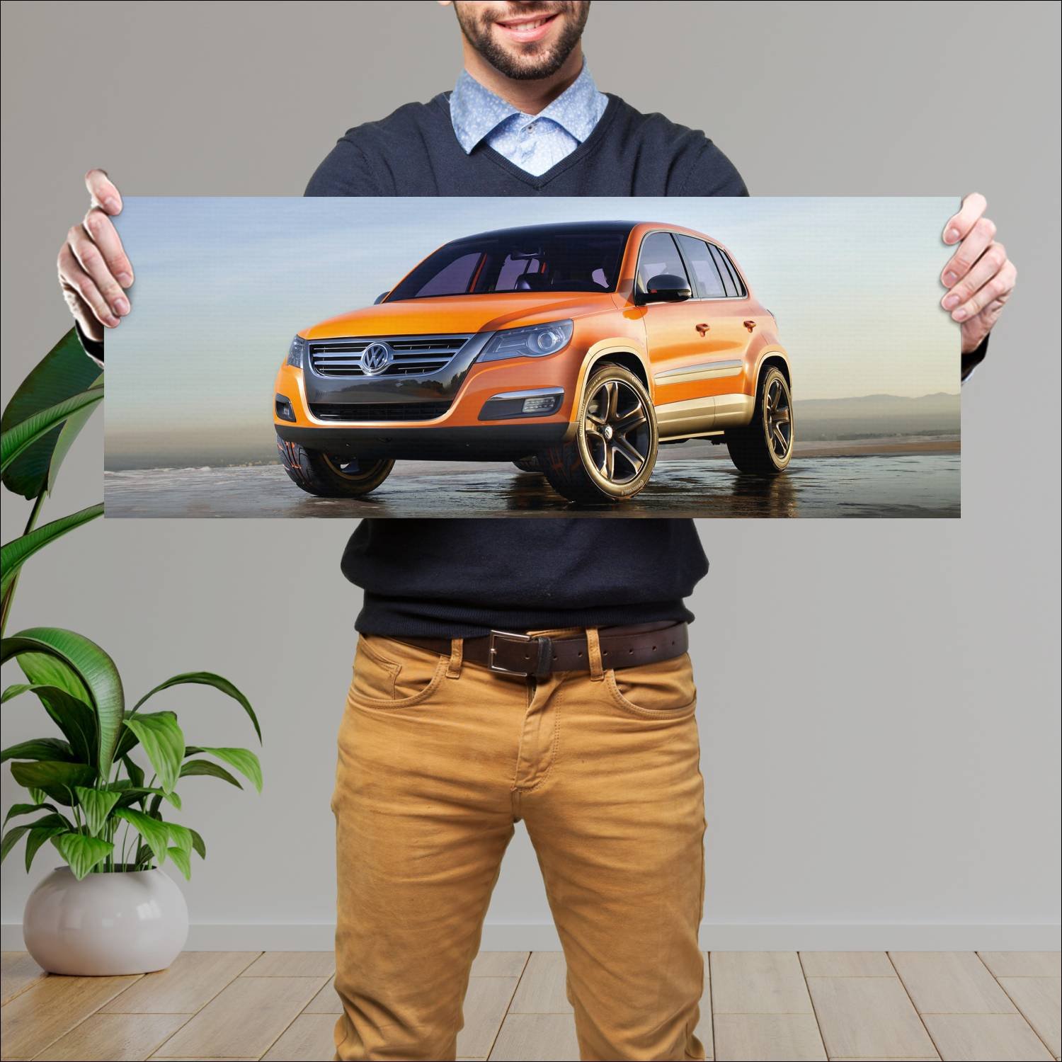 Cuadro grande 30x80cm 2006 volkswagen tiguan conce 280 Volkswagen
