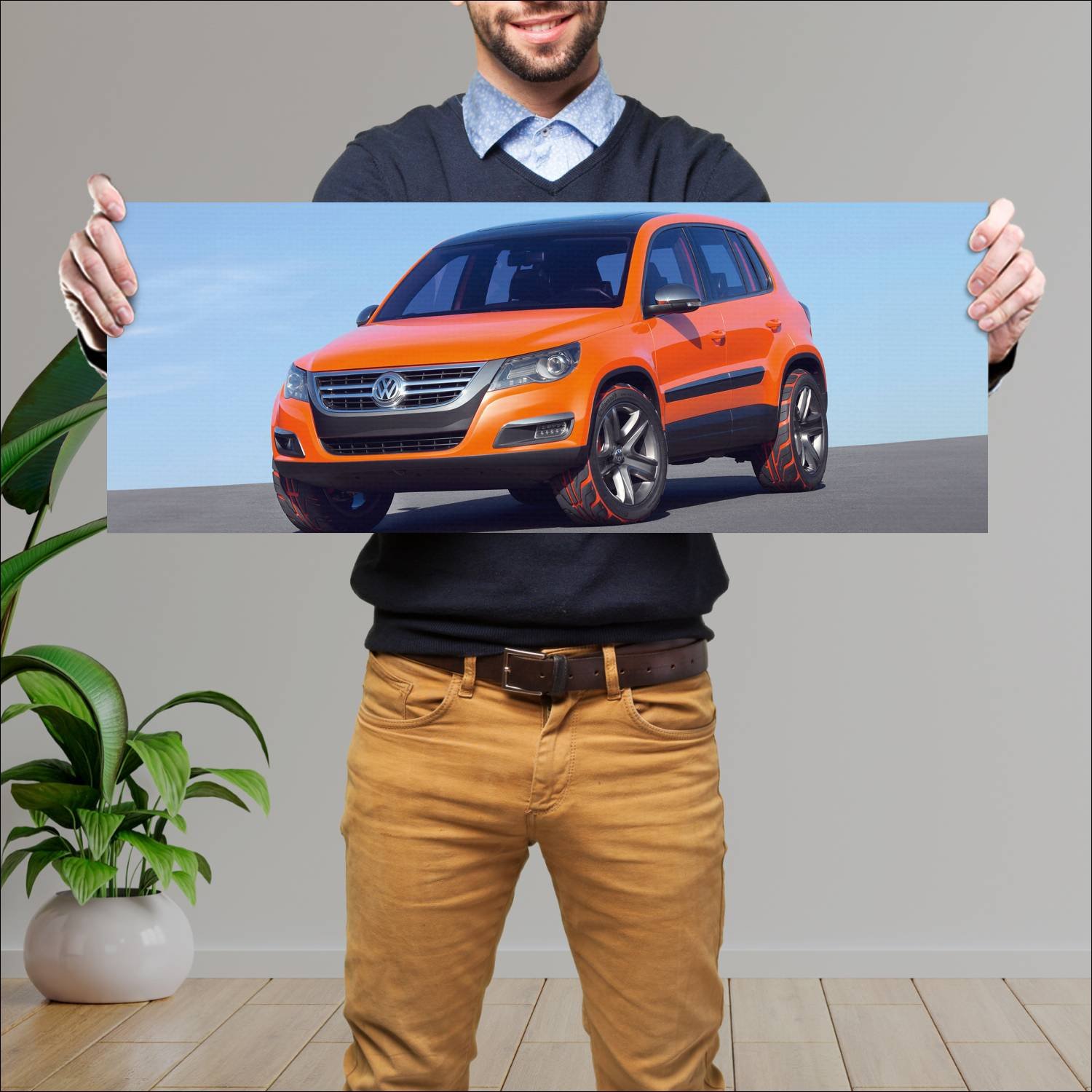 Cuadro grande 30x80cm 2006 volkswagen tiguan conce 281 Volkswagen