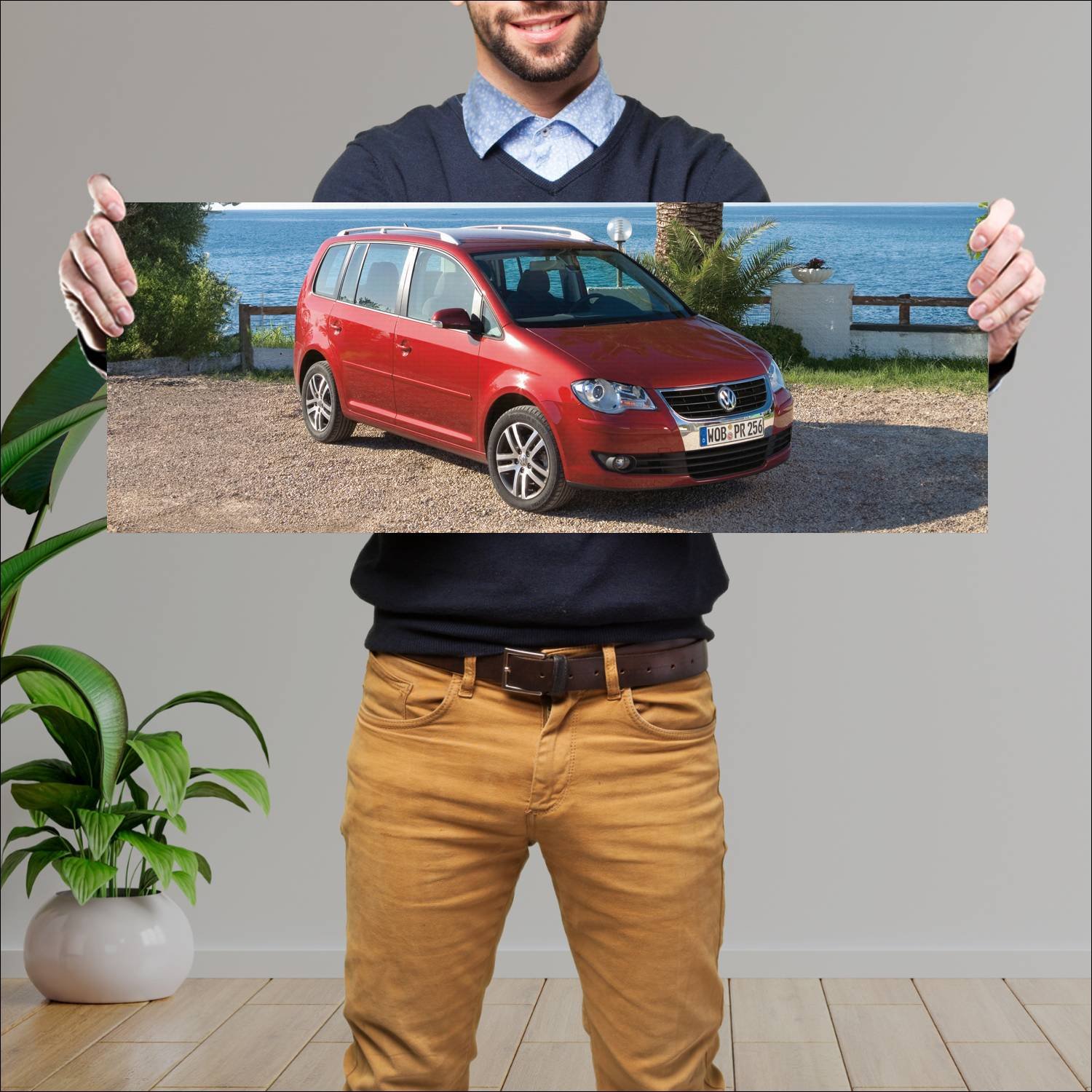 Cuadro grande 30x80cm 2006 volkswagen touran auto 283 Volkswagen