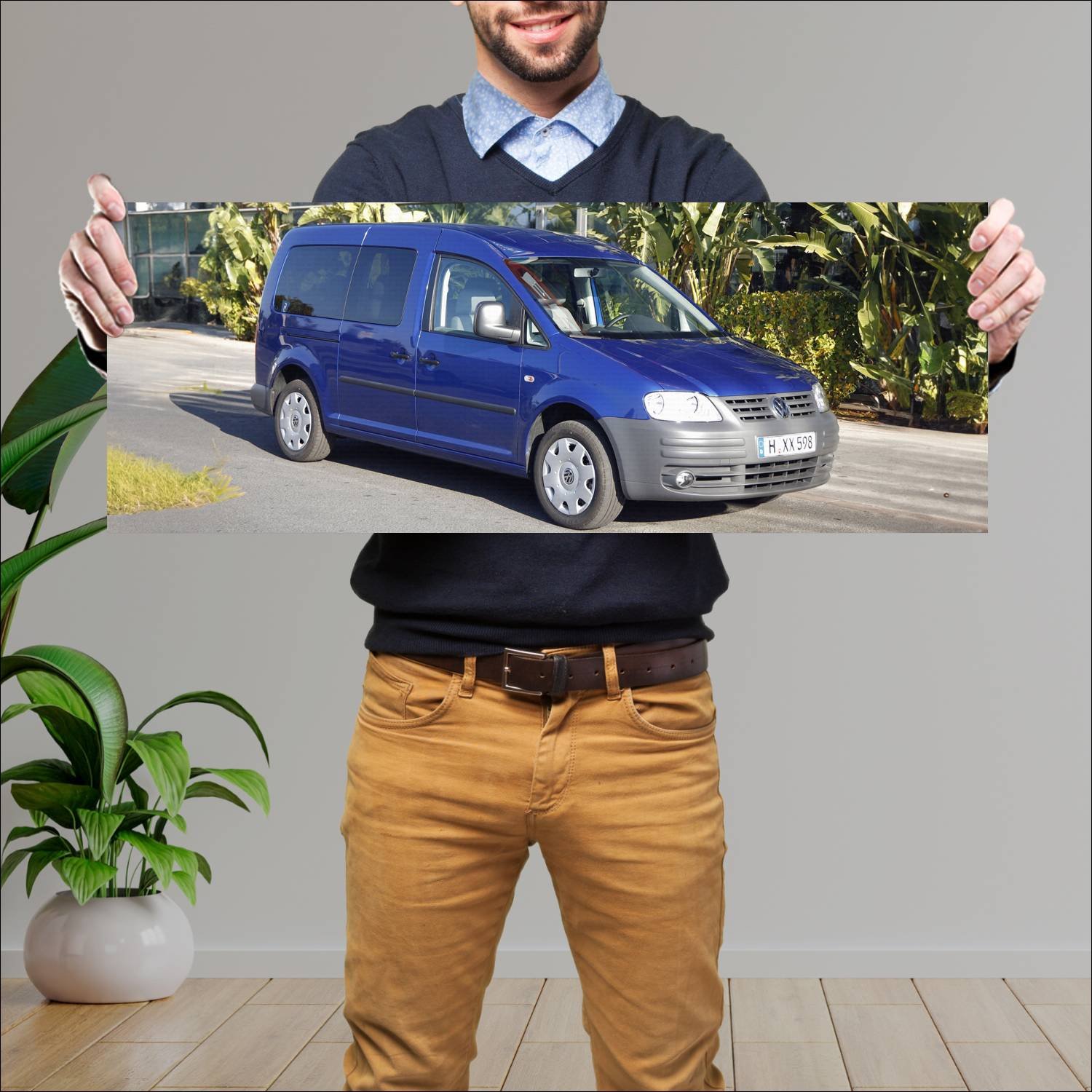 Cuadro grande 30x80cm 2007 volkswagen caddy maxi 4 287 Volkswagen