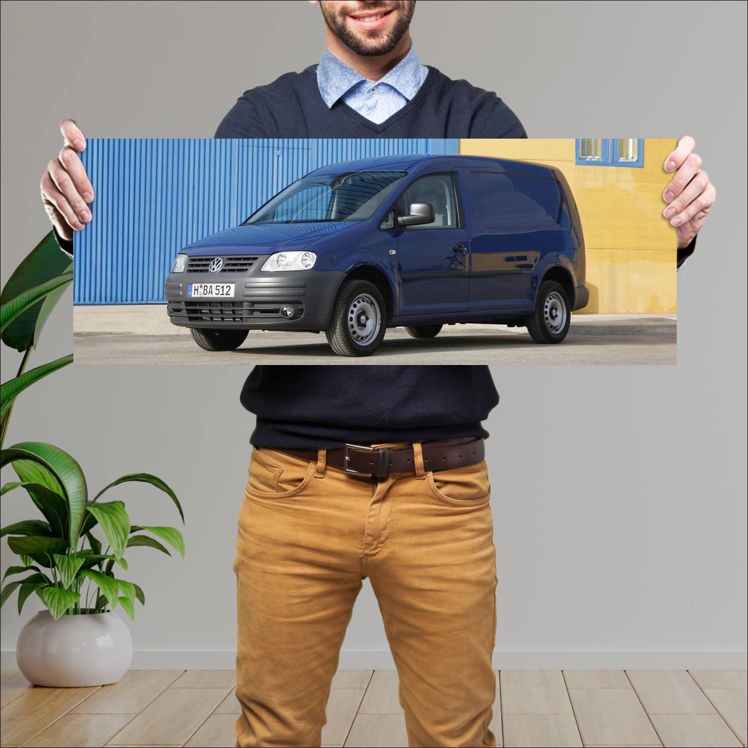 Cuadro grande 30x80cm 2007 volkswagen caddy maxi p 288 Volkswagen
