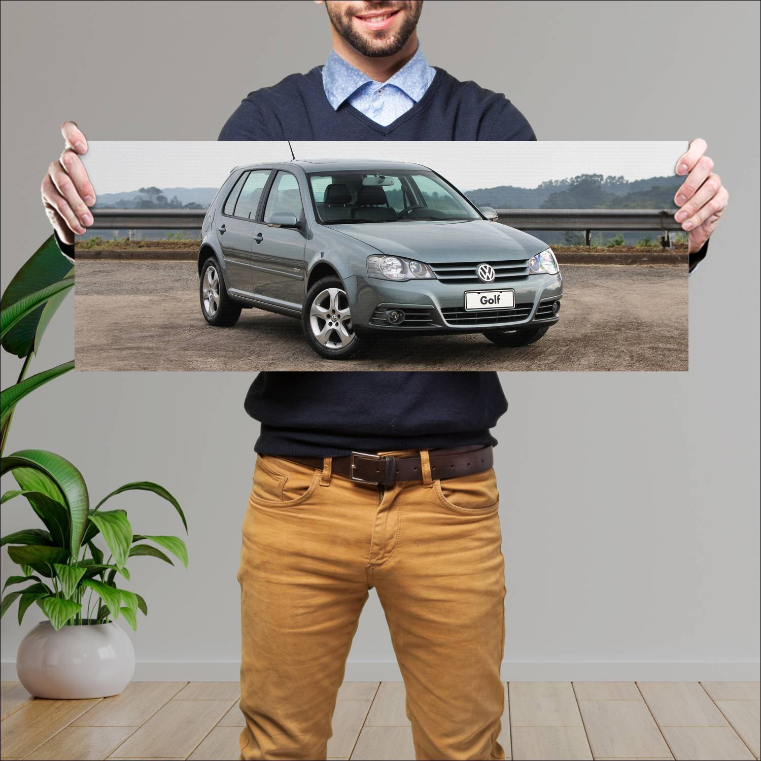 Cuadro grande 30x80cm 2007 volkswagen golf 5 door 299 Volkswagen