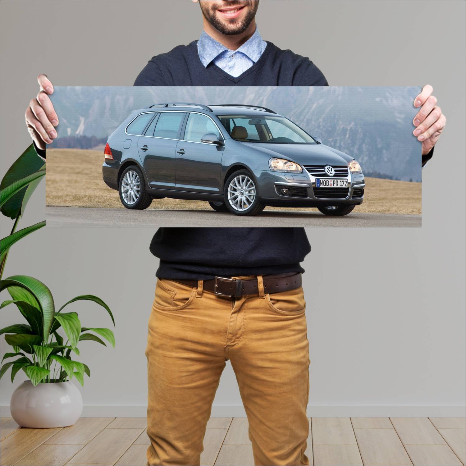 Cuadro grande 30x80cm 2007 volkswagen golf variant 312 Volkswagen