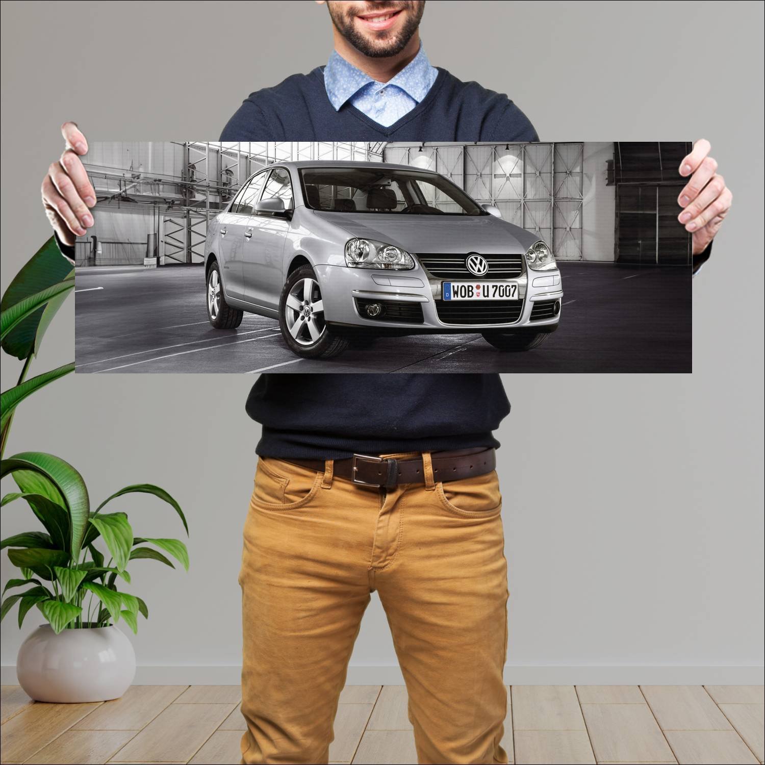 Cuadro grande 30x80cm 2007 volkswagen jetta united 316 Volkswagen