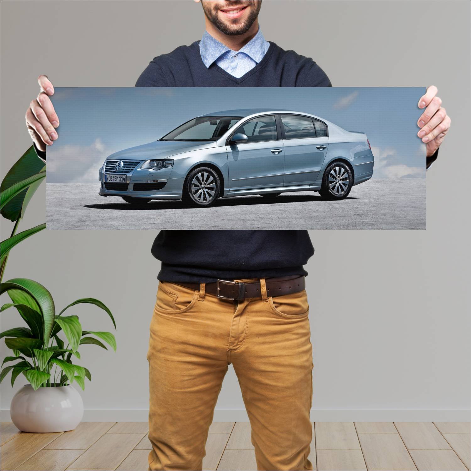 Cuadro grande 30x80cm 2007 volkswagen passat r lin 320 Volkswagen