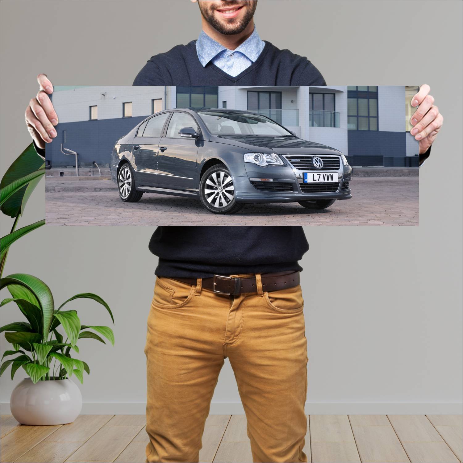 Cuadro grande 30x80cm 2007 volkswagen passat r lin 321 Volkswagen