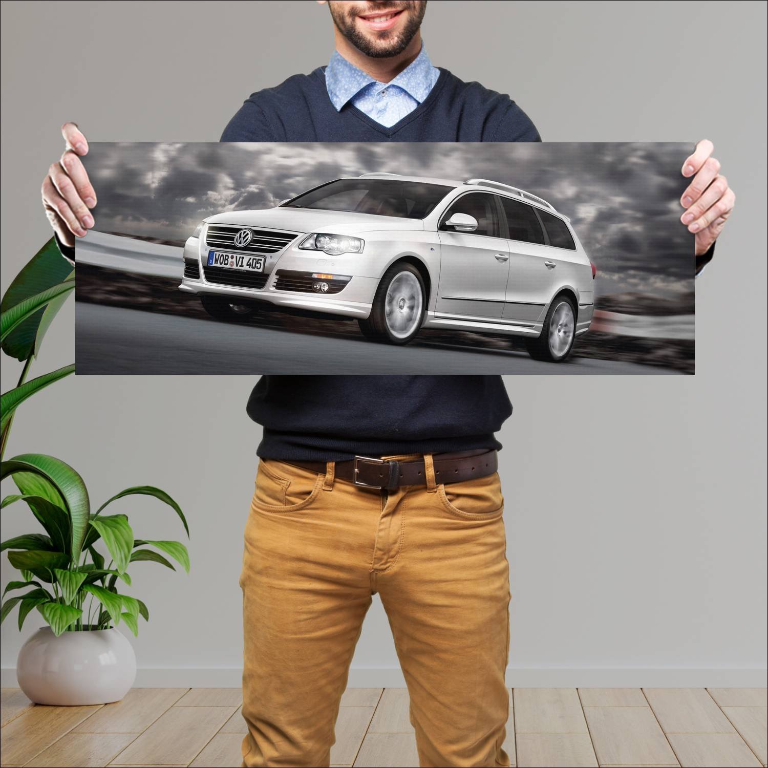 Cuadro grande 30x80cm 2007 volkswagen passat varia 323 Volkswagen