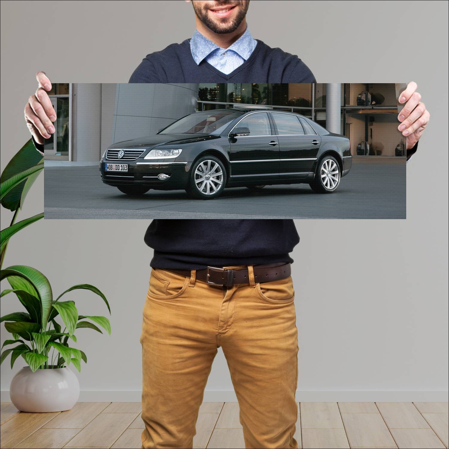 Cuadro grande 30x80cm 2007 volkswagen phaeton Volkswagen