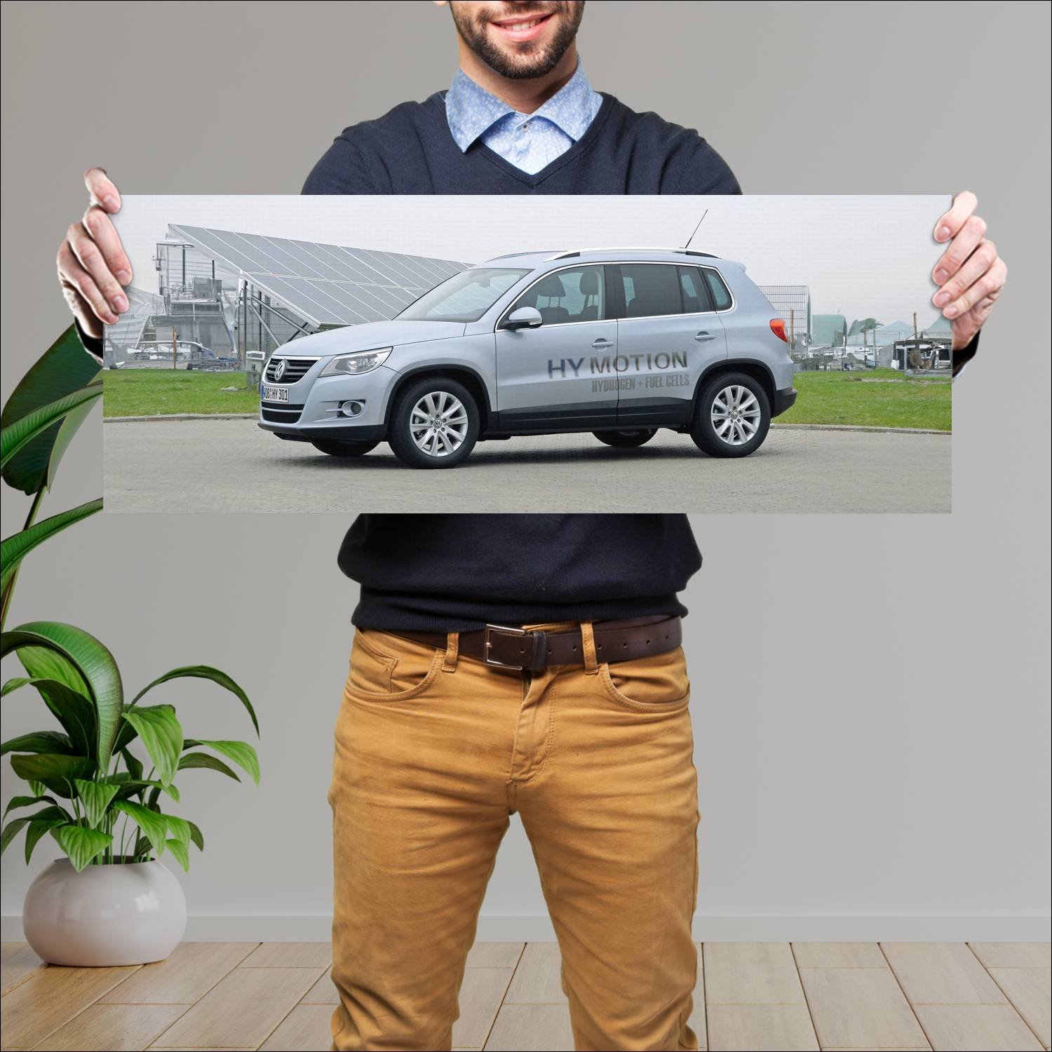 Cuadro grande 30x80cm 2007 volkswagen tiguan hymot 332 Volkswagen