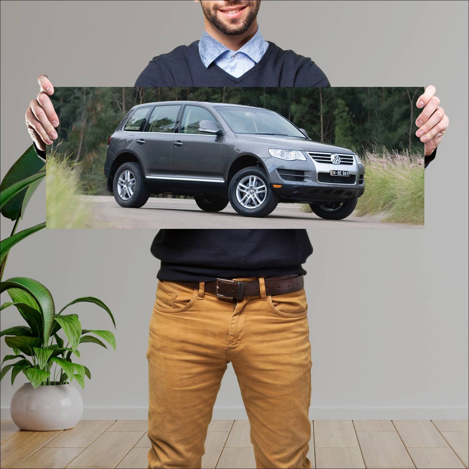 Cuadro grande 30x80cm 2007 volkswagen touareg au 4 338 Volkswagen