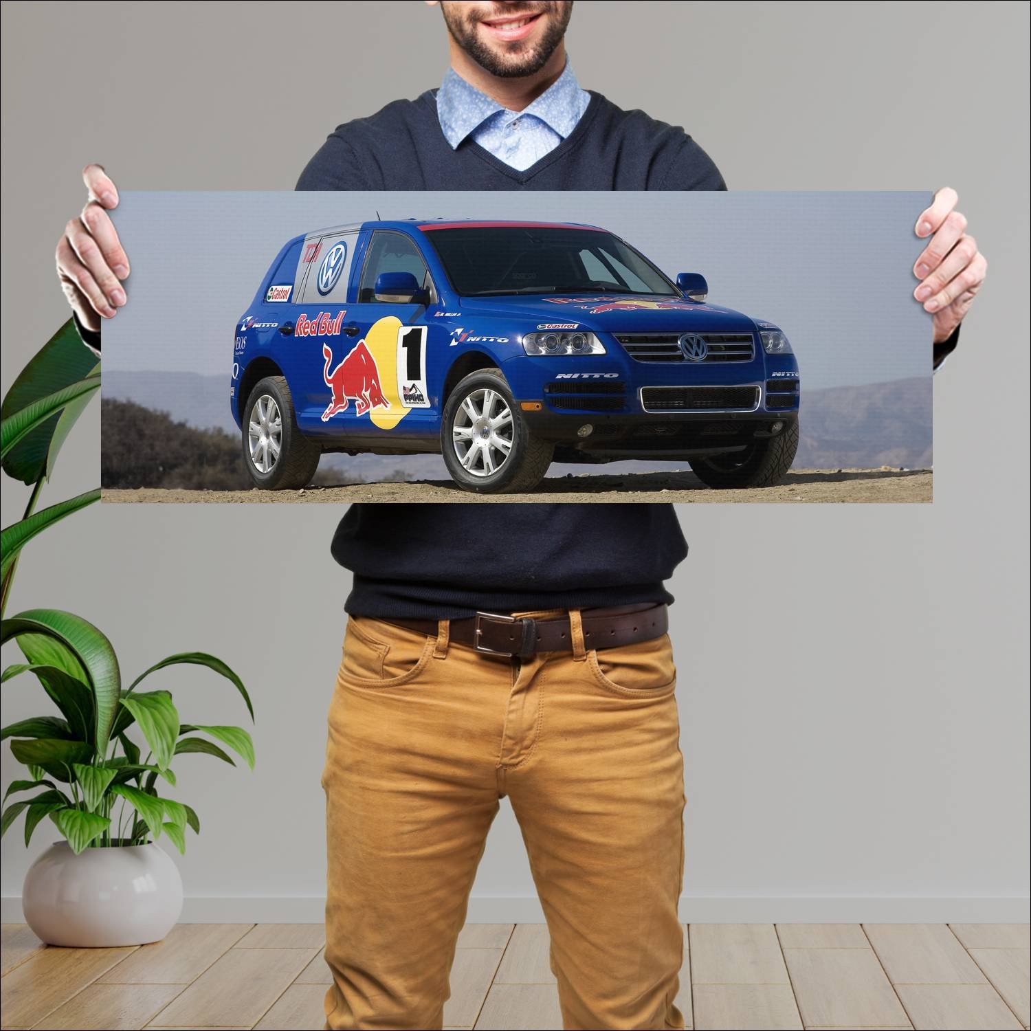 Cuadro grande 30x80cm 2007 volkswagen touareg pike 340 Volkswagen