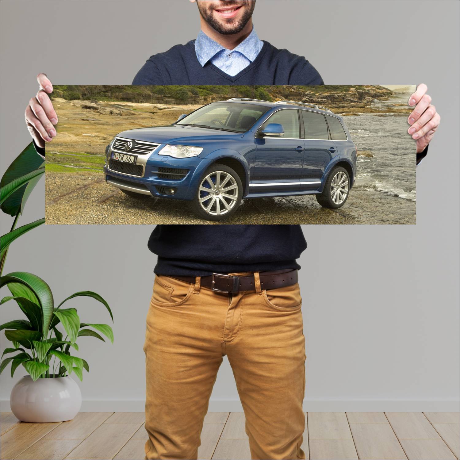 Cuadro grande 30x80cm 2007 volkswagen touareg r50 344 Volkswagen