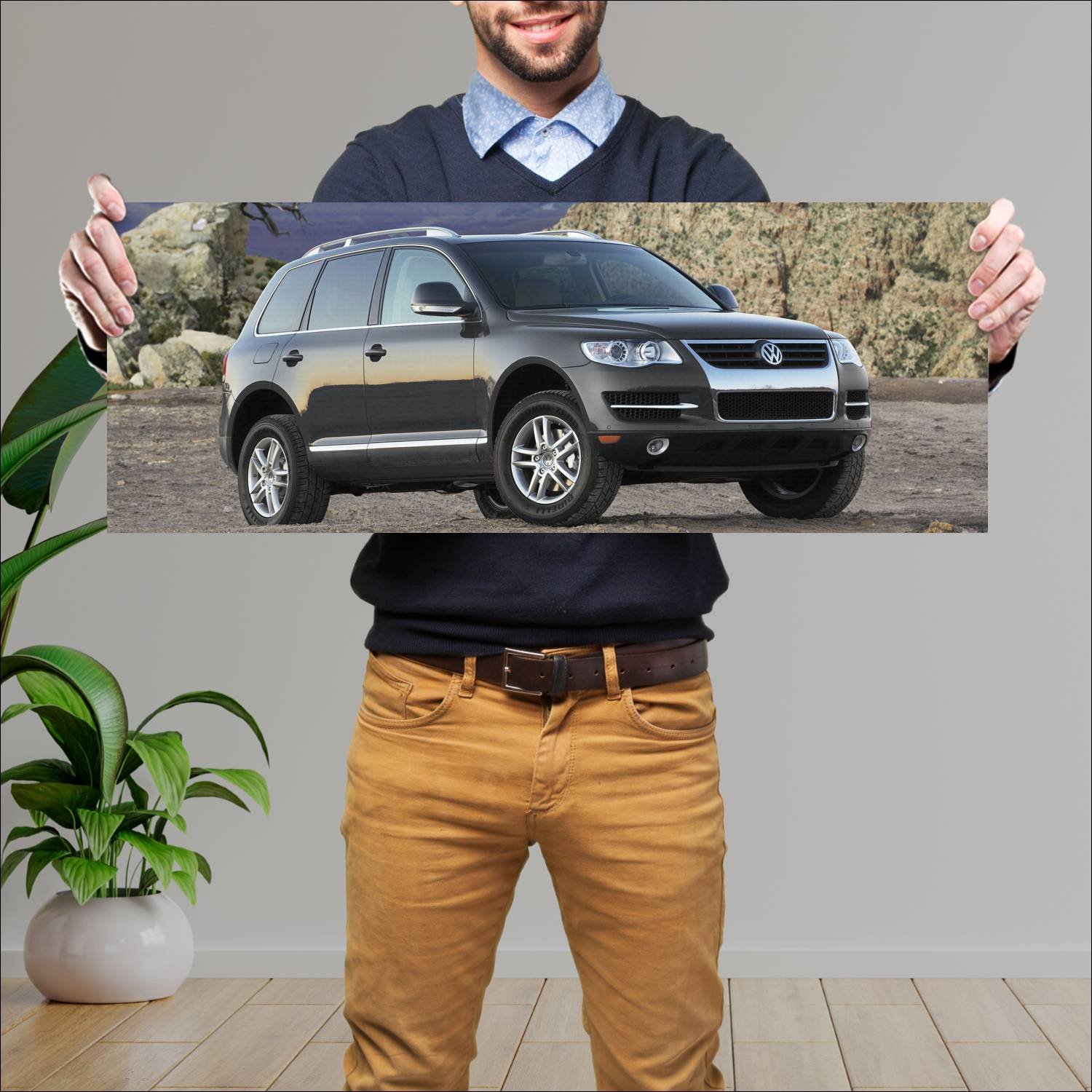 Cuadro grande 30x80cm 2007 volkswagen touareg us 4 346 Volkswagen