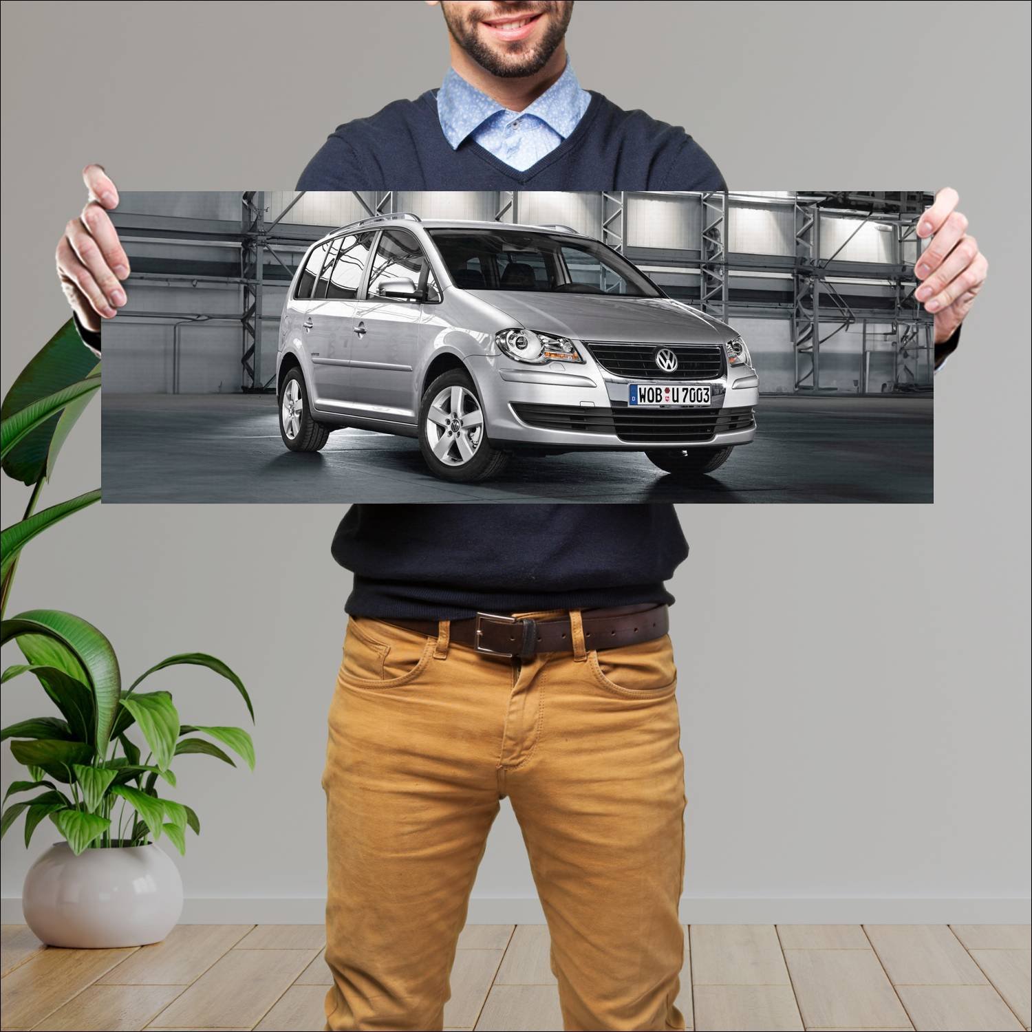 Cuadro grande 30x80cm 2007 volkswagen touran unite 349 Volkswagen