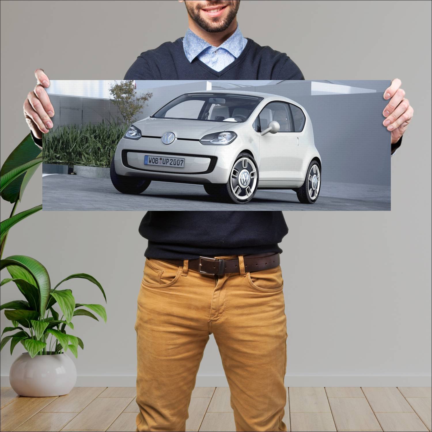 Cuadro grande 30x80cm 2007 volkswagen up concept 4 350 Volkswagen