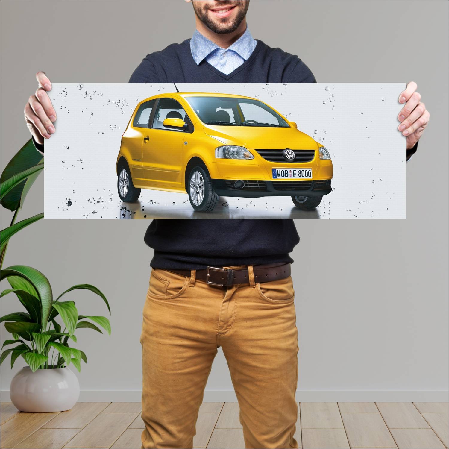Cuadro grande 30x80cm 2008 volkswagen fox refresh 361 Volkswagen