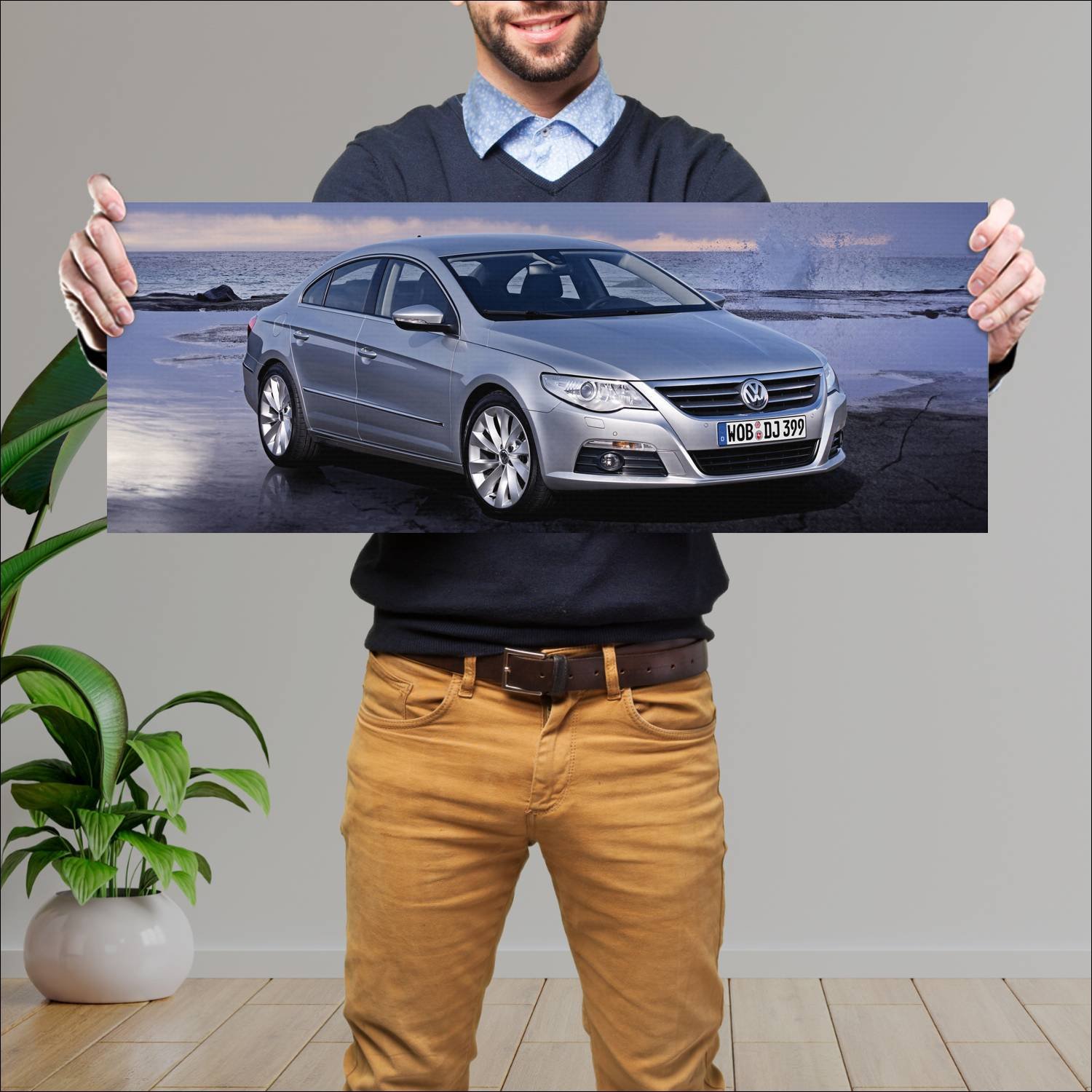 Cuadro grande 30x80cm 2008 volkswagen passat cc 45 377 Volkswagen