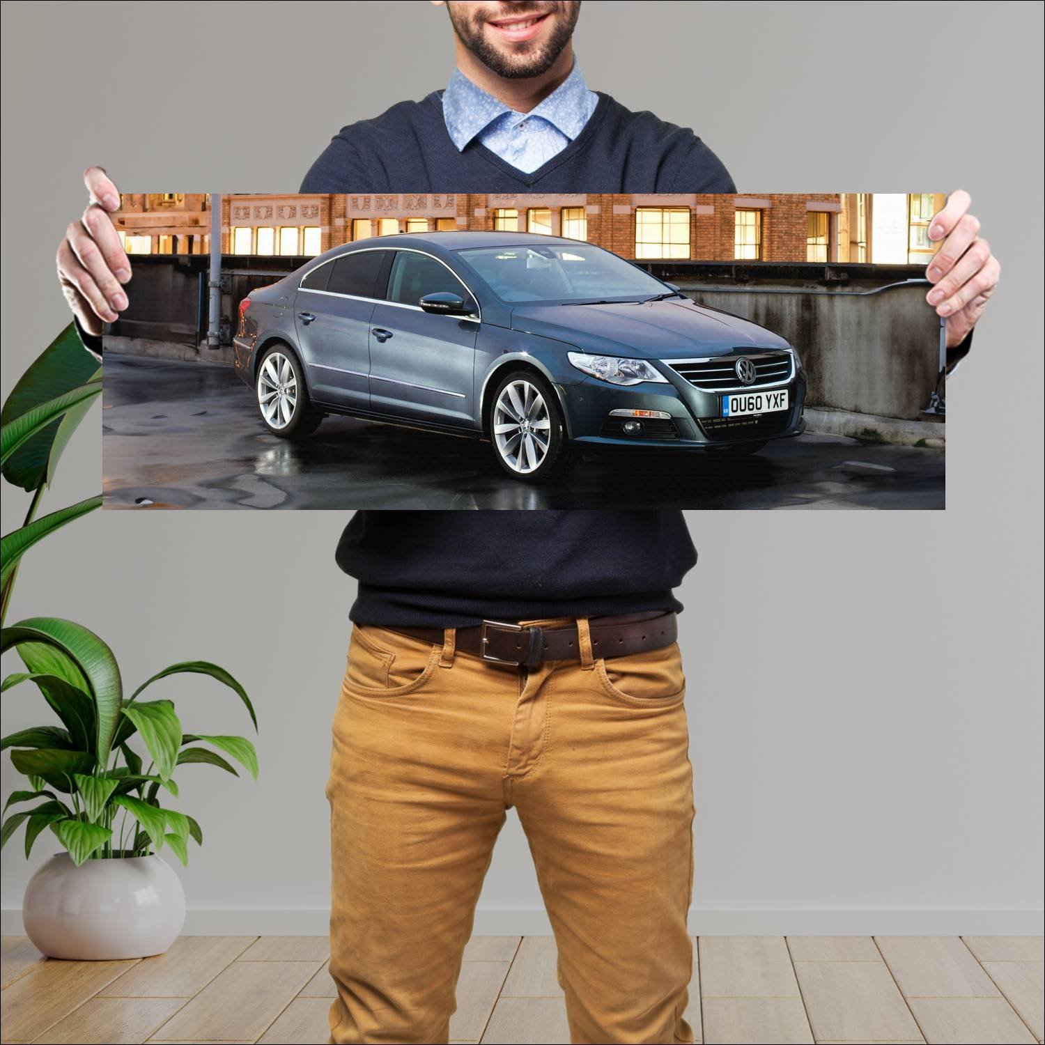 Cuadro grande 30x80cm 2008 volkswagen passat cc uk 381 Volkswagen