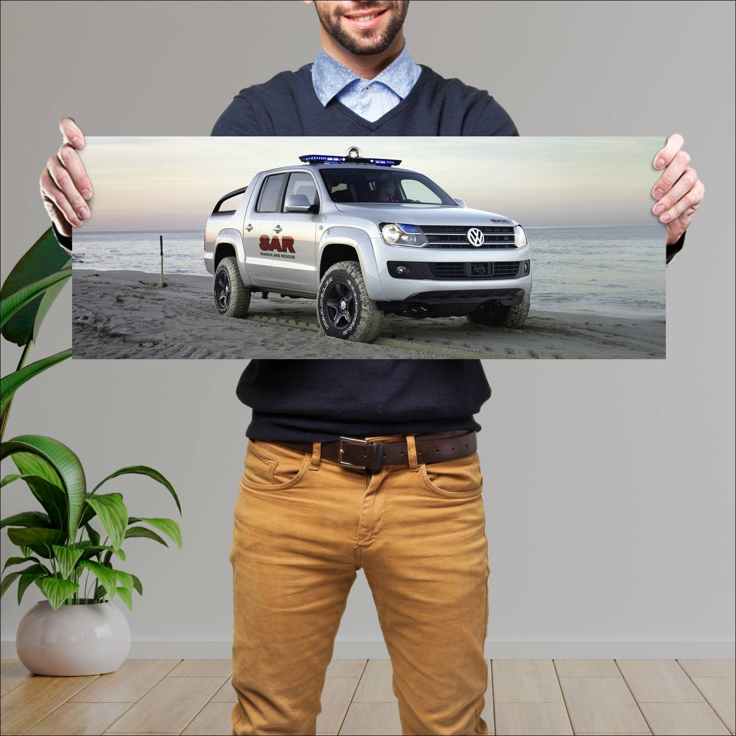 Cuadro grande 30x80cm 2008 volkswagen pickup conce 390 Volkswagen