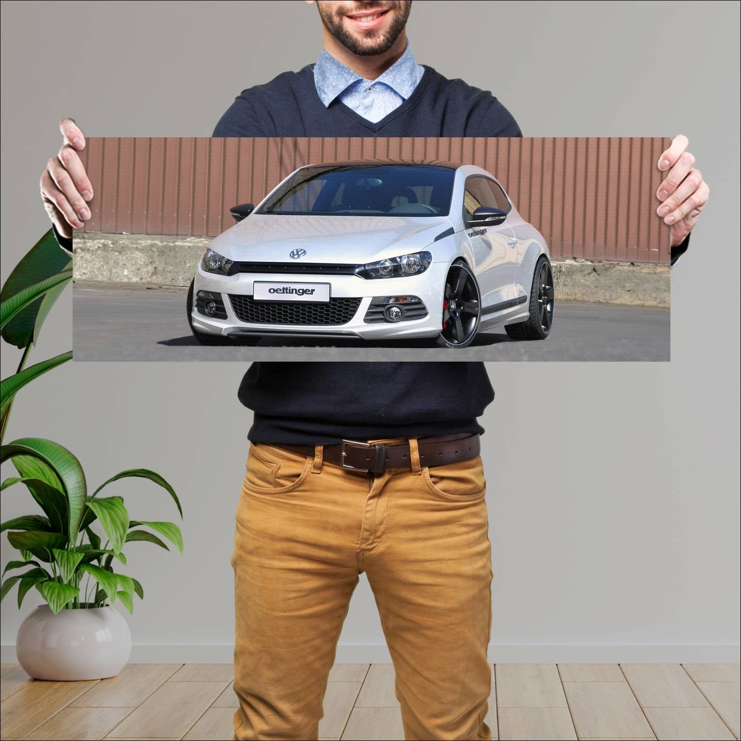 Cuadro grande 30x80cm 2008 volkswagen scirocco by 397 Volkswagen