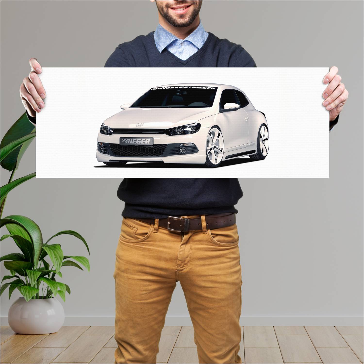 Cuadro grande 30x80cm 2008 volkswagen scirocco by 398 Volkswagen