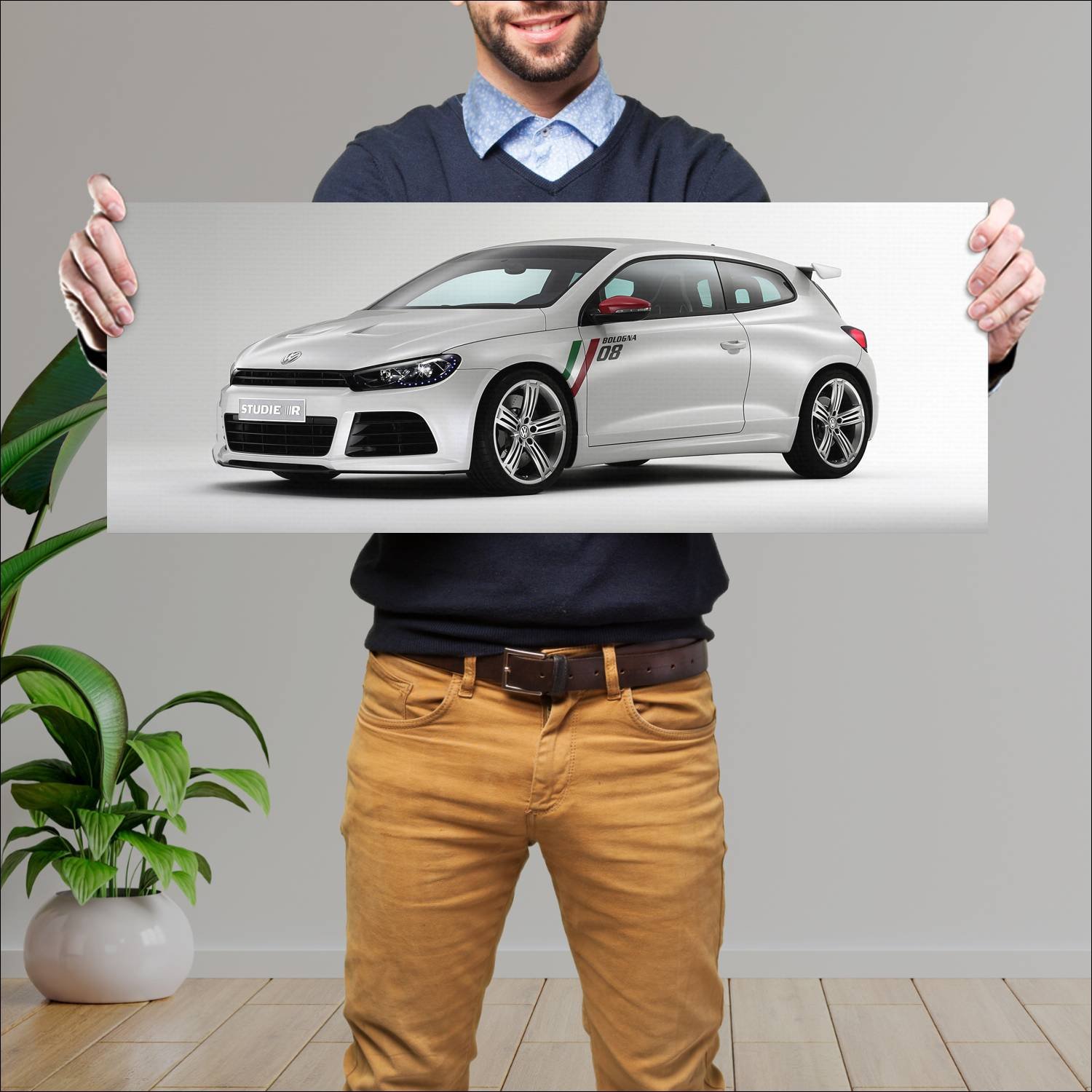 Cuadro grande 30x80cm 2008 volkswagen scirocco stu 402 Volkswagen