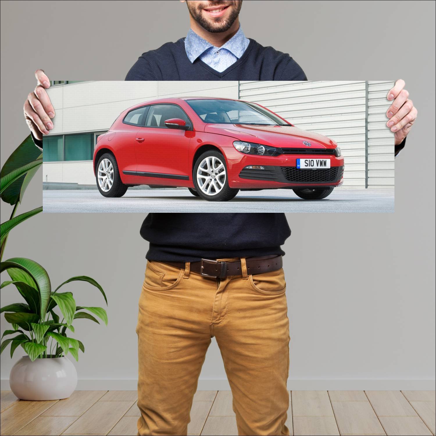 Cuadro grande 30x80cm 2008 volkswagen scirocco uk 404 Volkswagen