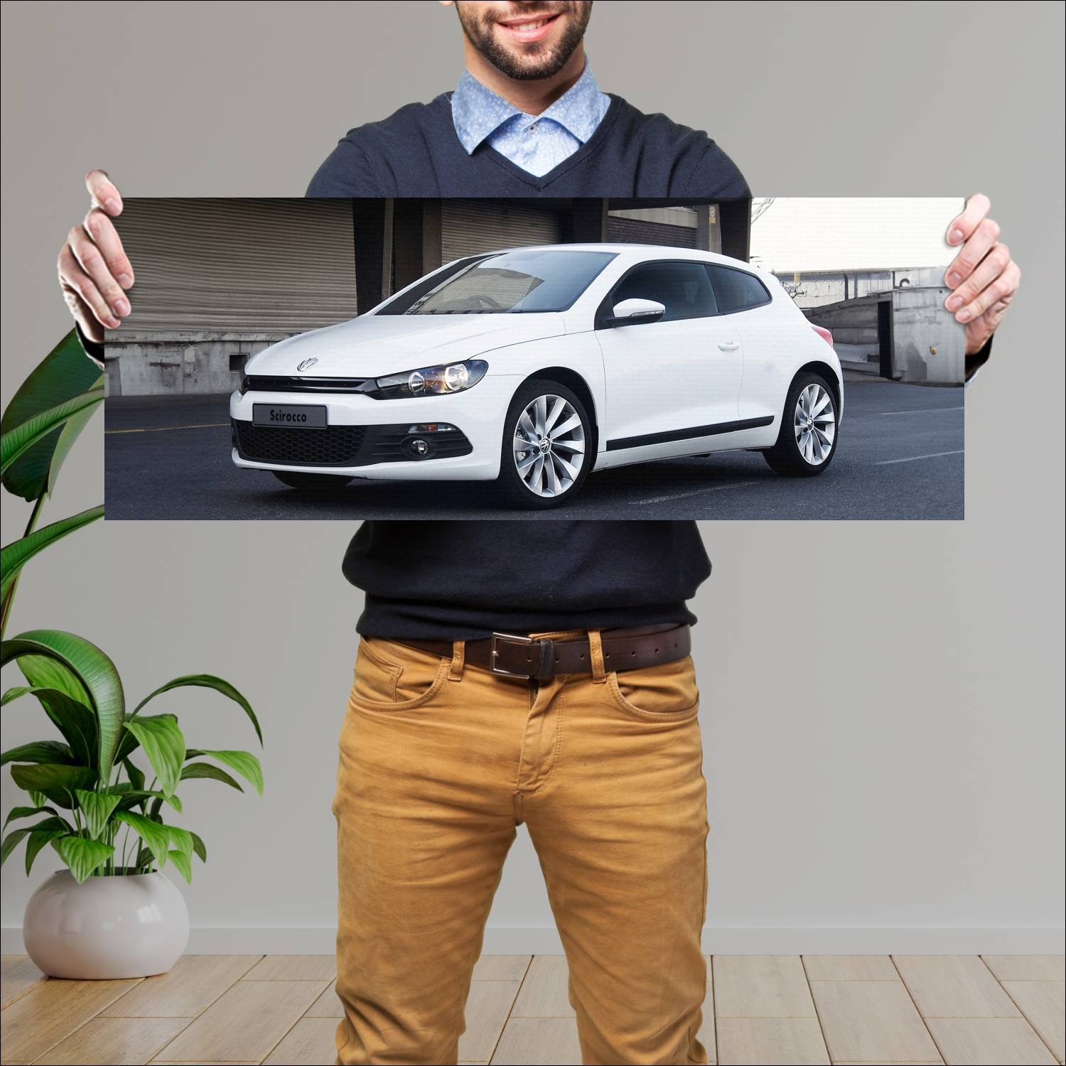 Cuadro grande 30x80cm 2008 volkswagen scirocco za 405 Volkswagen