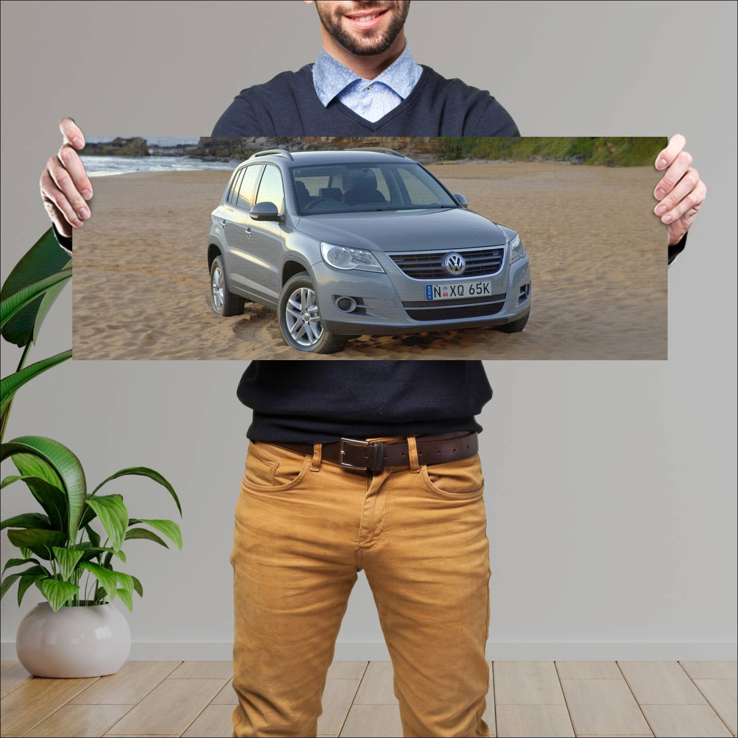 Cuadro grande 30x80cm 2008 volkswagen tiguan au 45 407 Volkswagen