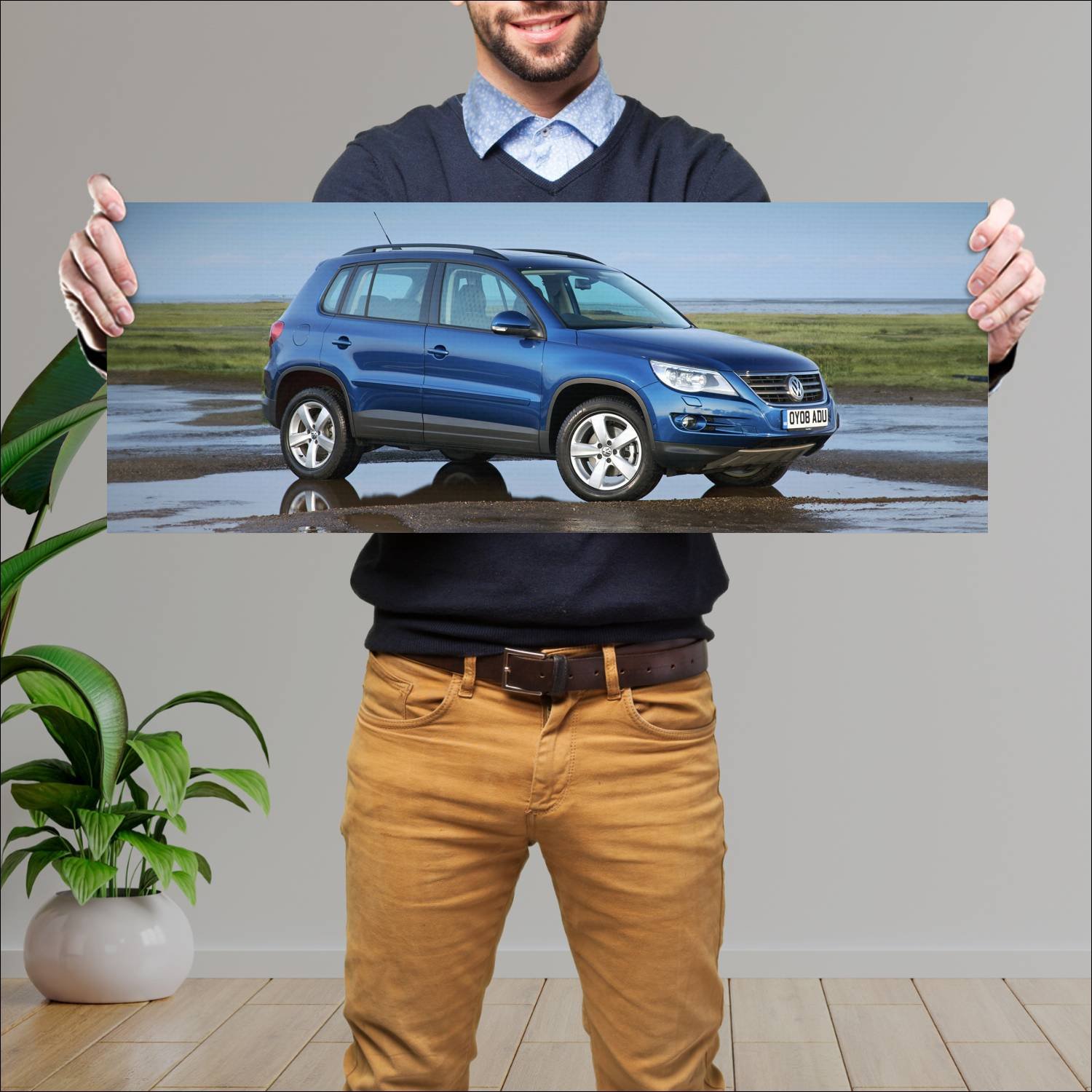 Cuadro grande 30x80cm 2008 volkswagen tiguan escap 408 Volkswagen
