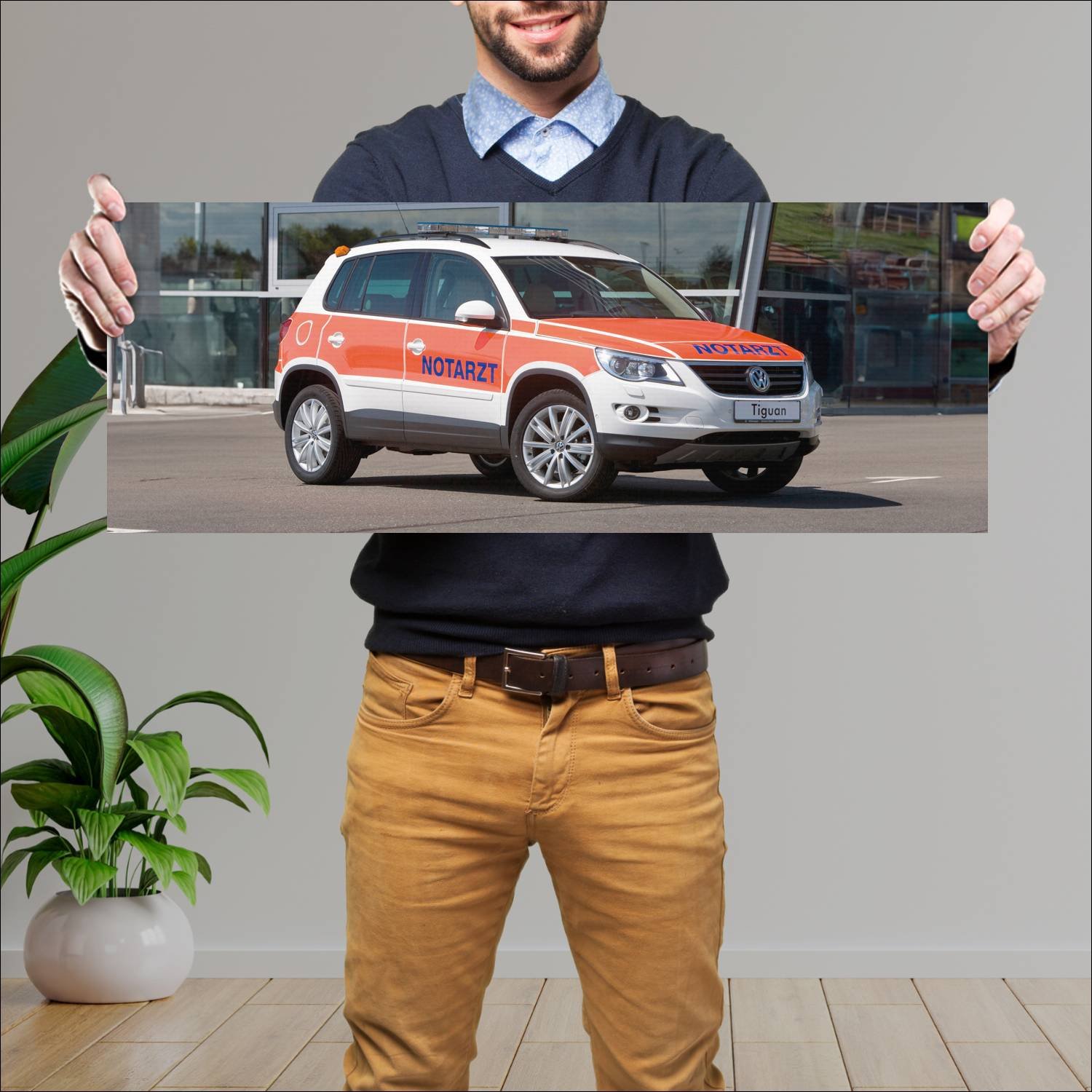 Cuadro grande 30x80cm 2008 volkswagen tiguan track 409 Volkswagen