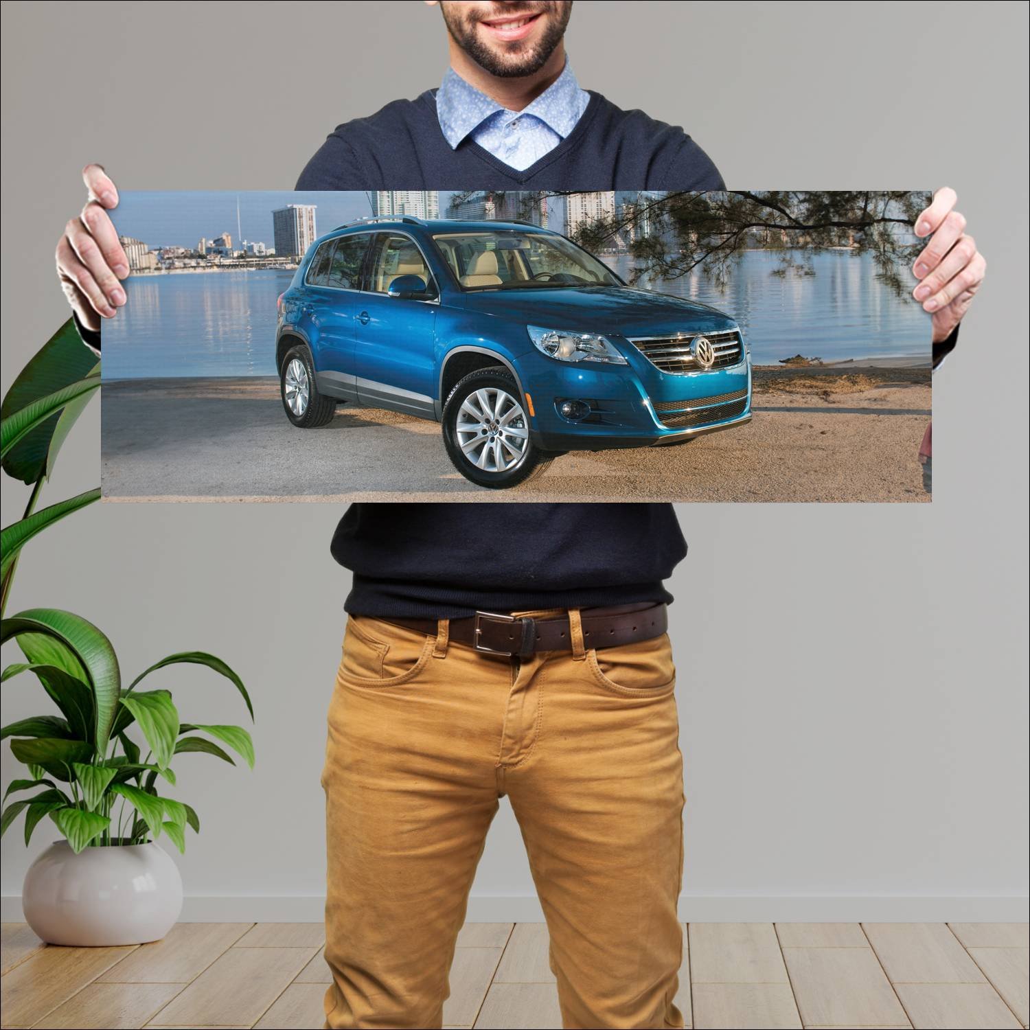 Cuadro grande 30x80cm 2008 volkswagen tiguan us 45 411 Volkswagen