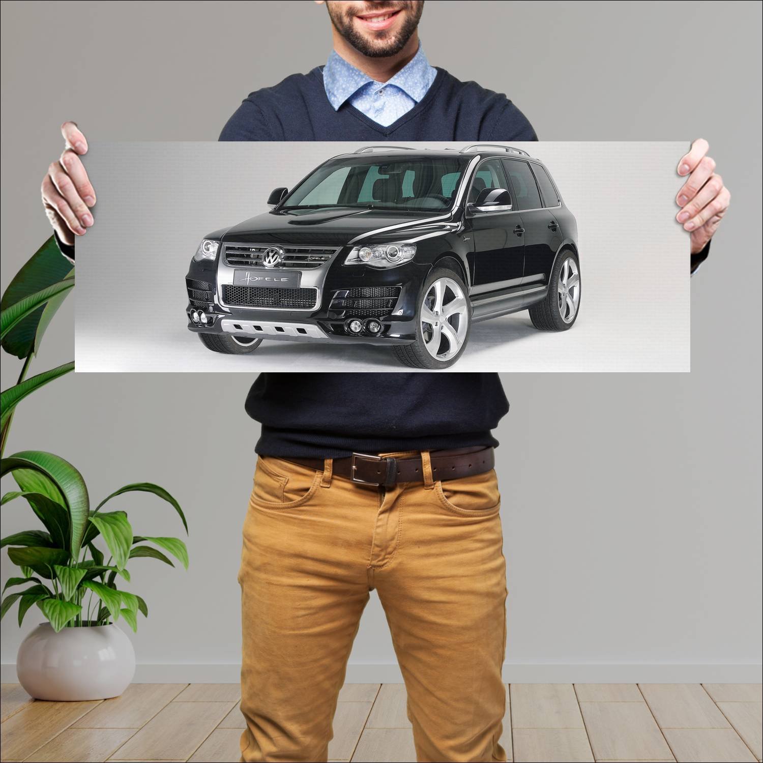 Cuadro grande 30x80cm 2008 volkswagen touareg gt 4 413 Volkswagen
