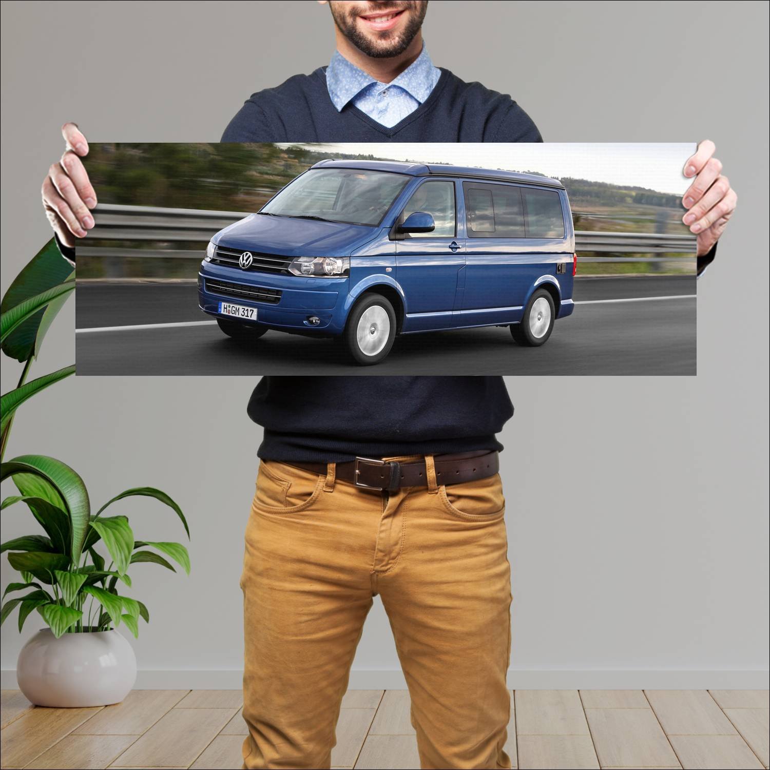 Cuadro grande 30x80cm 2009 volkswagen california 4 422 Volkswagen