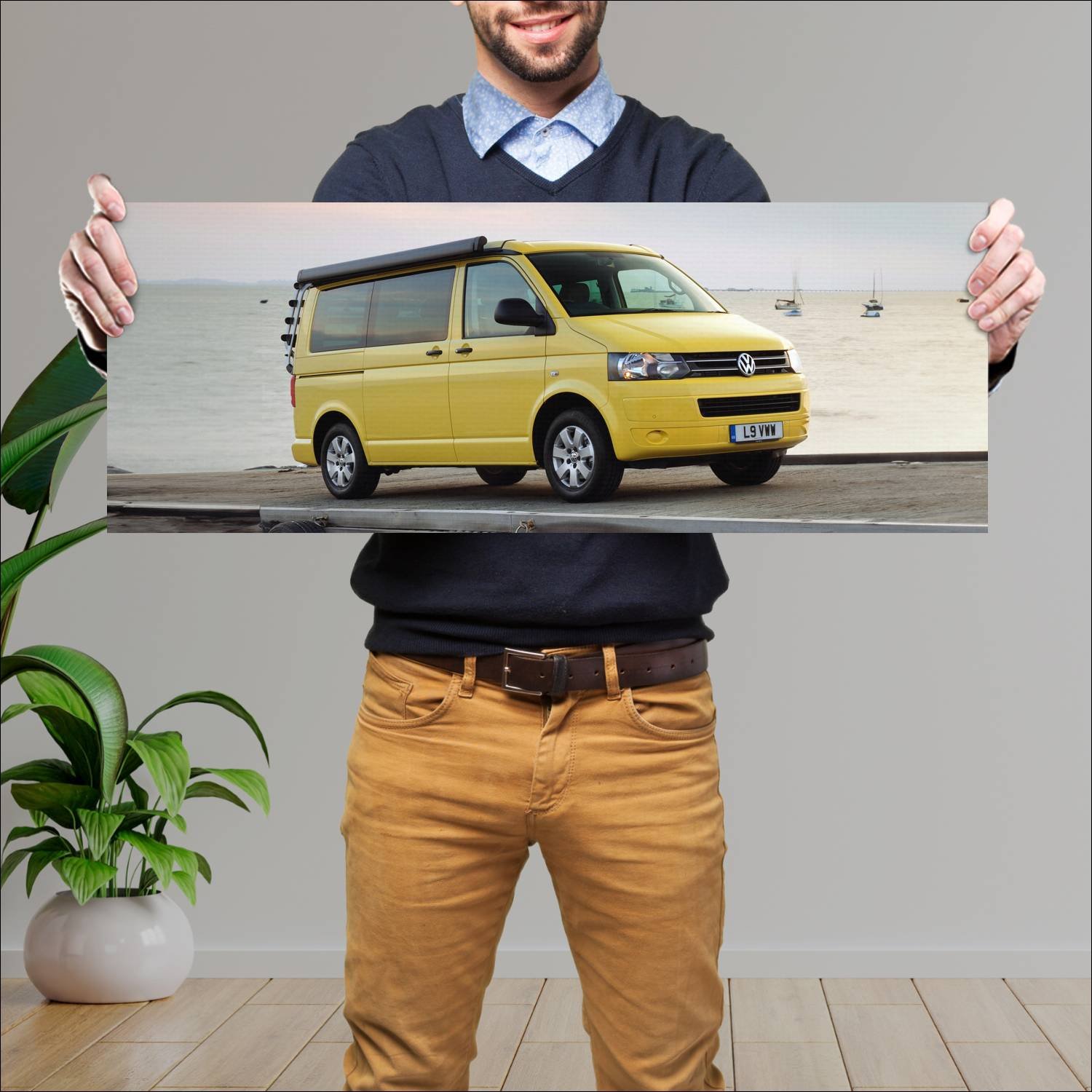 Cuadro grande 30x80cm 2009 volkswagen california b 423 Volkswagen