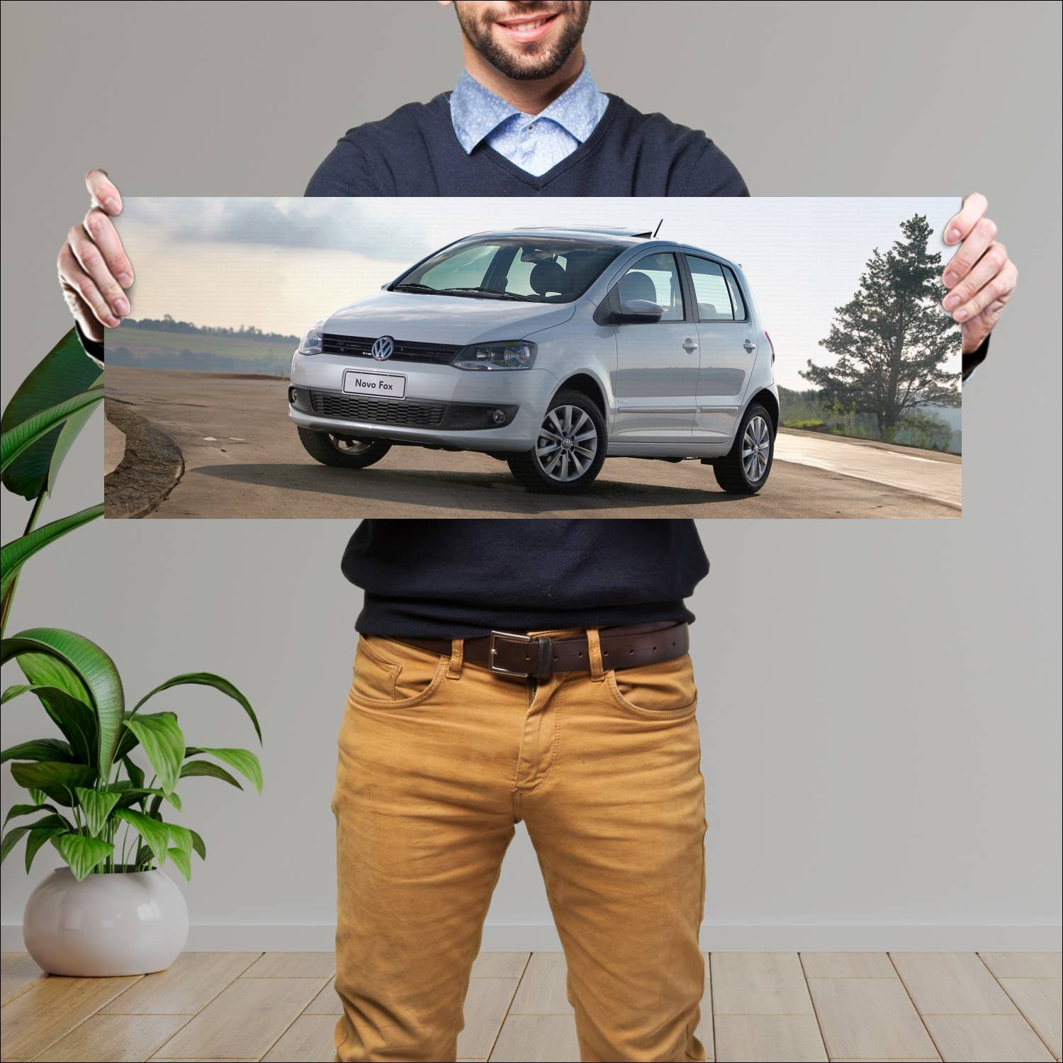 Cuadro grande 30x80cm 2009 volkswagen fox 5 door 4 436 Volkswagen