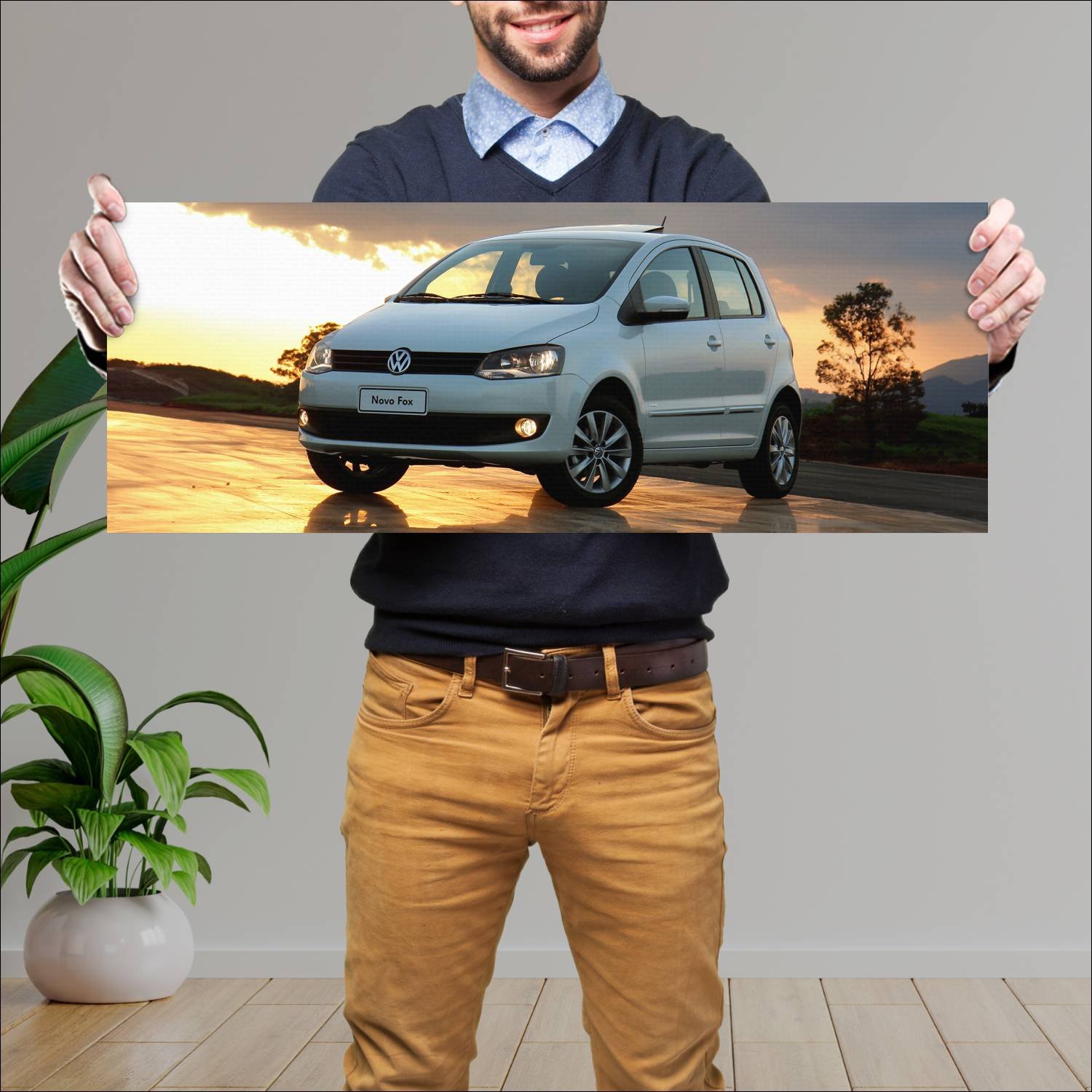 Cuadro grande 30x80cm 2009 volkswagen fox 5 door 4 437 Volkswagen