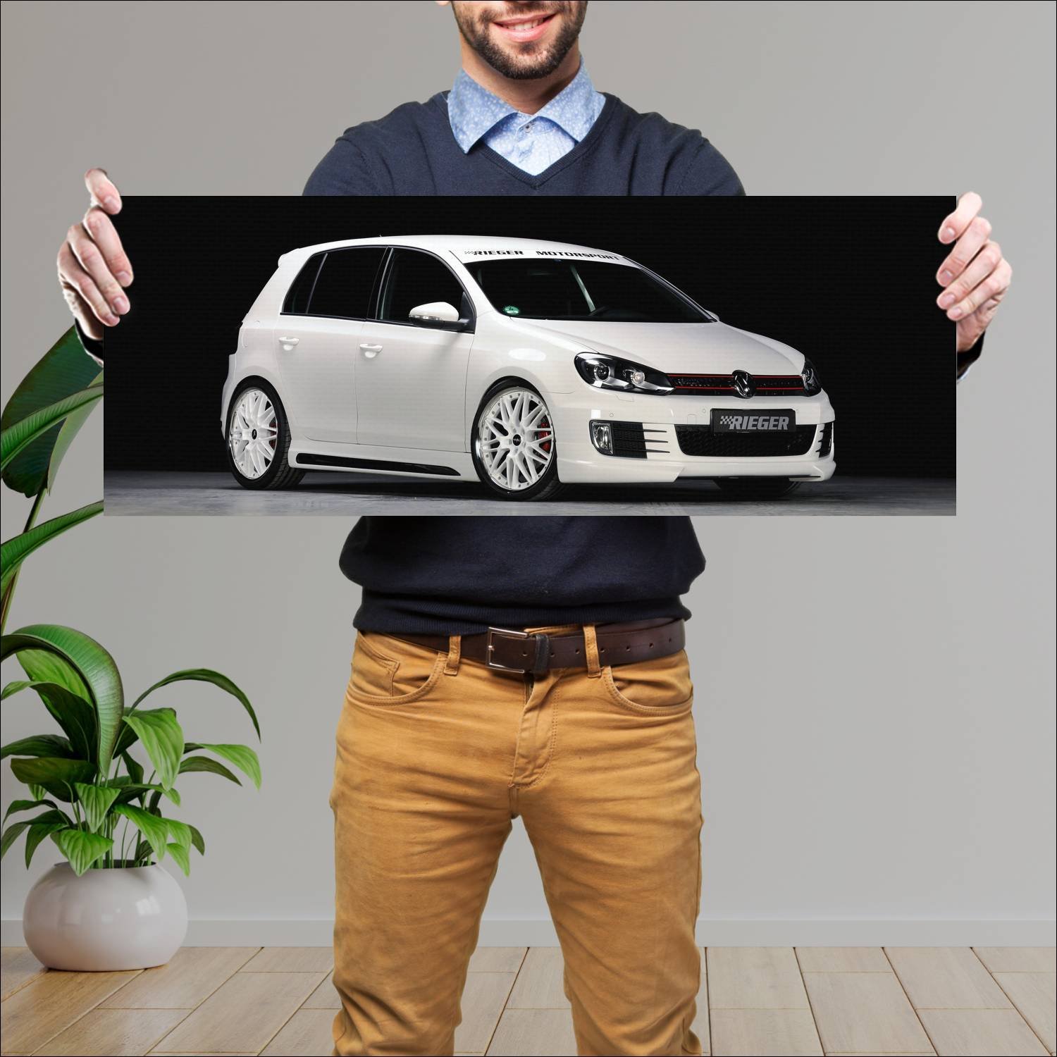Cuadro grande 30x80cm 2009 volkswagen golf gti by 463 Volkswagen