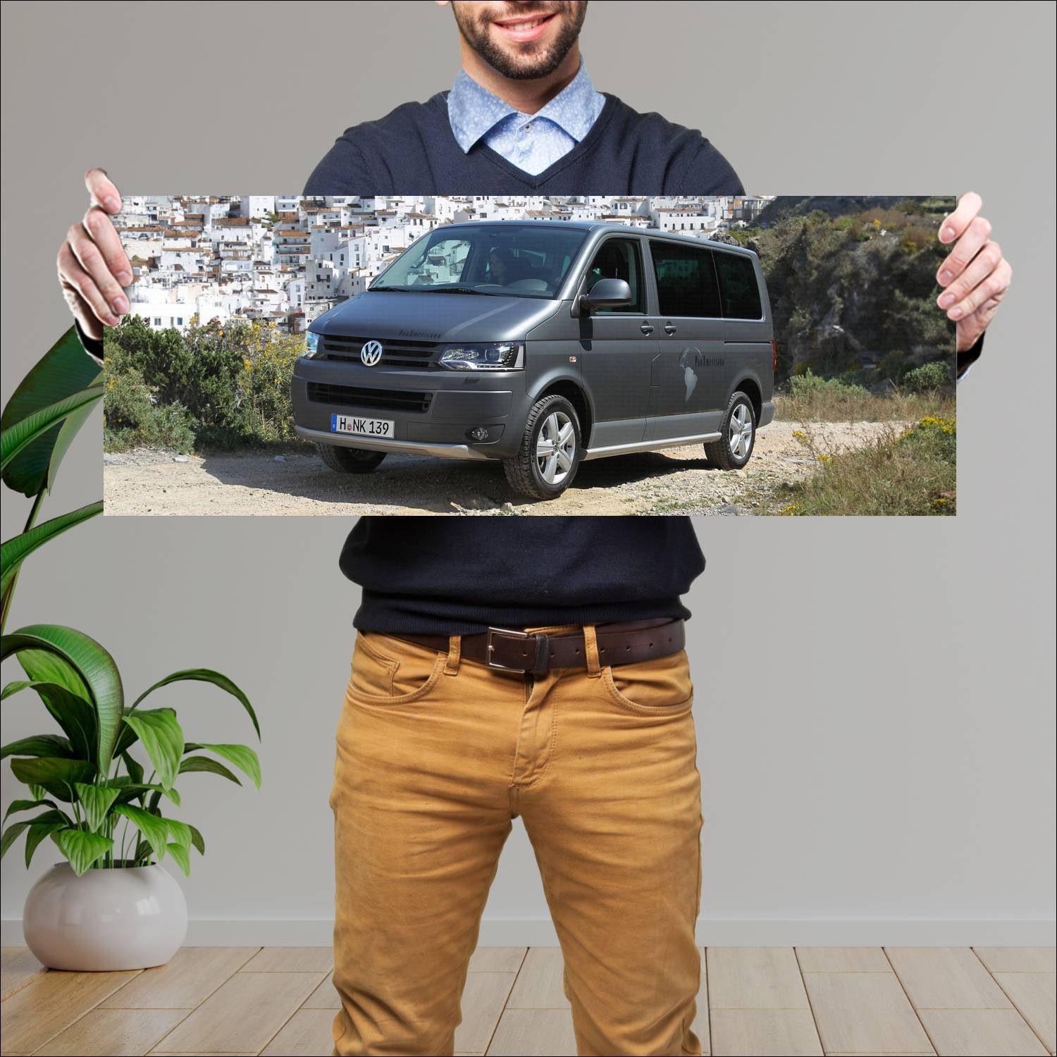 Cuadro grande 30x80cm 2009 volkswagen multivan pan 482 Volkswagen