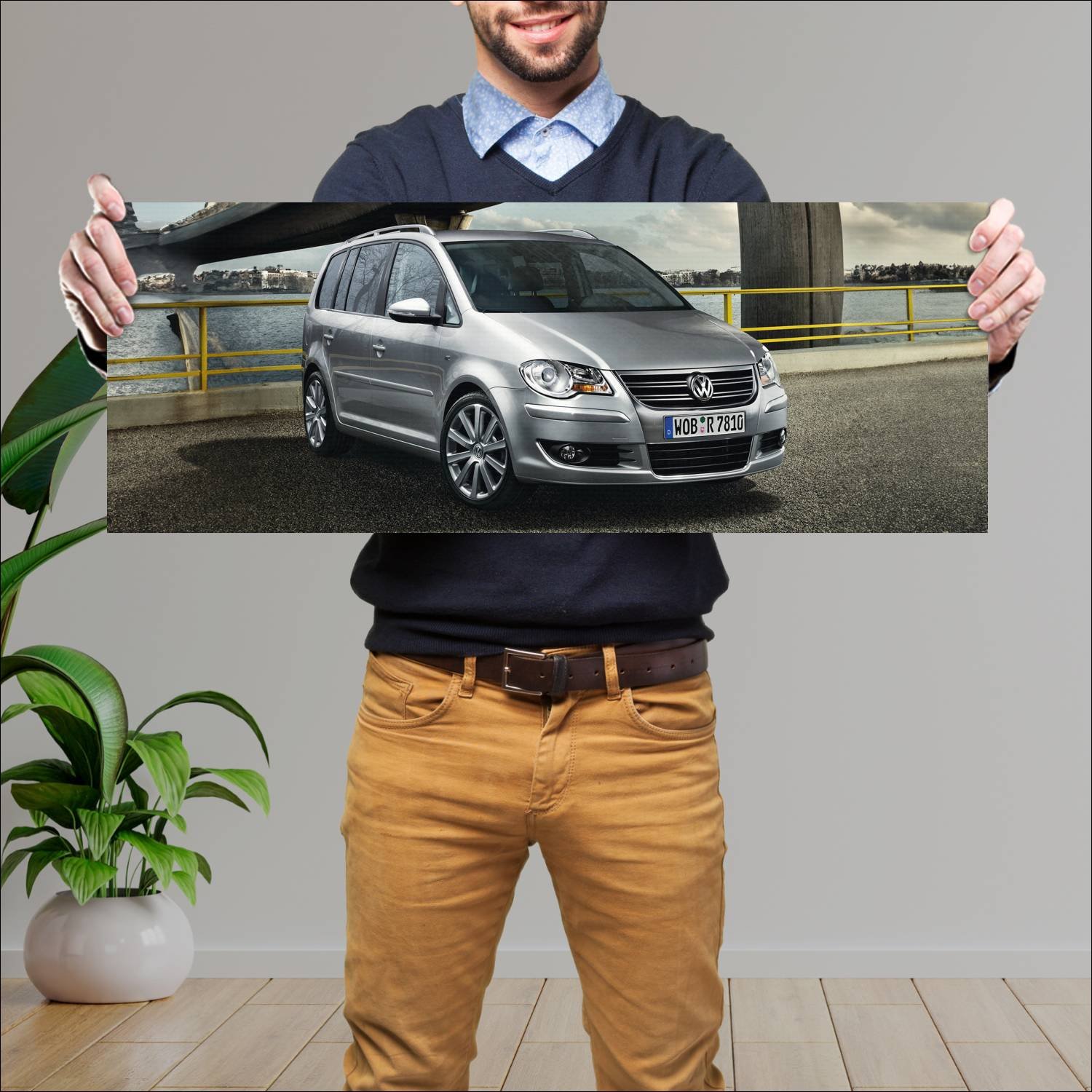 Cuadro grande 30x80cm 2009 volkswagen touran editi 522 Volkswagen