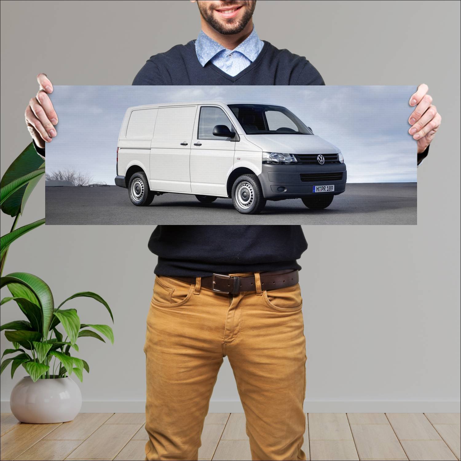 Cuadro grande 30x80cm 2009 volkswagen transporter 526 Volkswagen