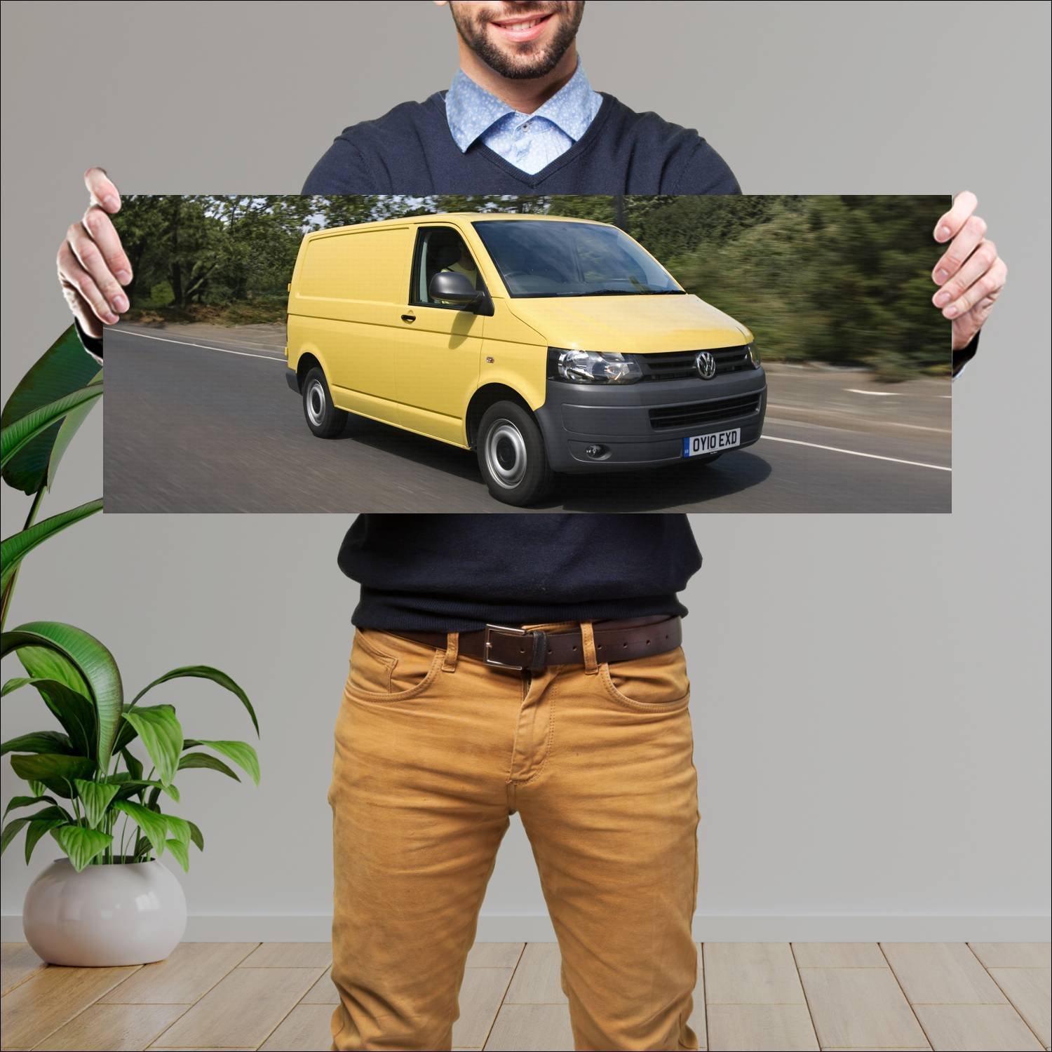 Cuadro grande 30x80cm 2009 volkswagen transporter 529 Volkswagen