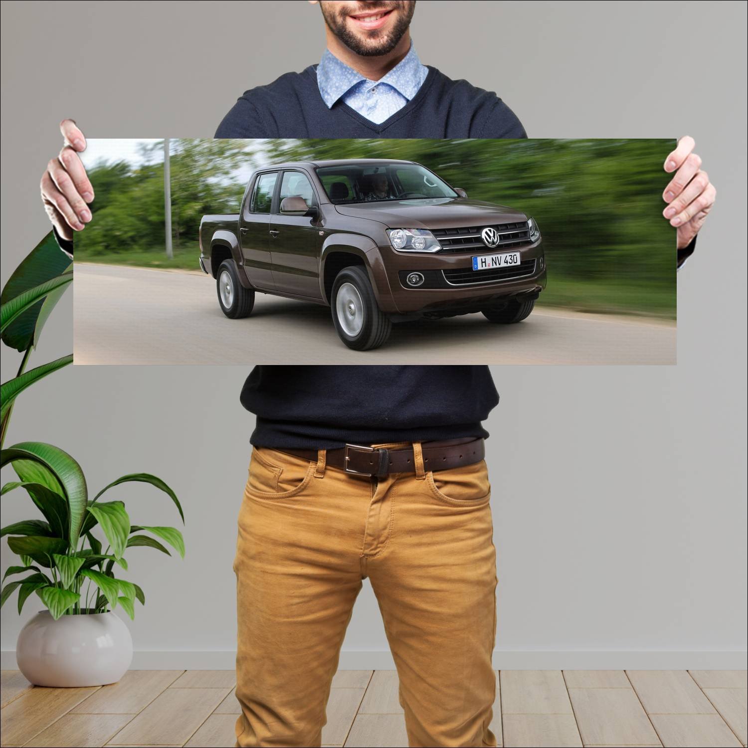 Cuadro grande 30x80cm 2010 volkswagen amarok doubl 534 Volkswagen