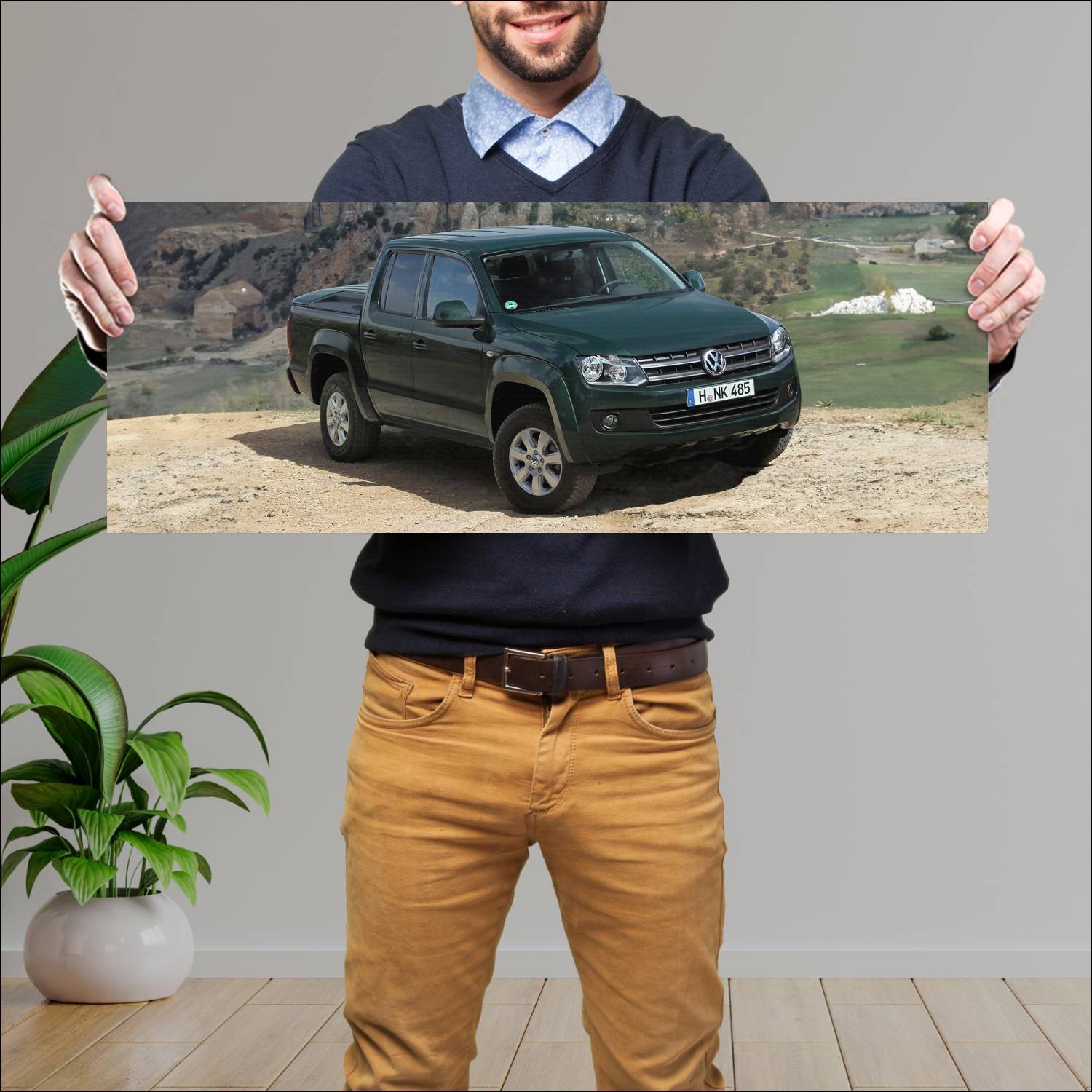 Cuadro grande 30x80cm 2010 volkswagen amarok doubl 535 Volkswagen