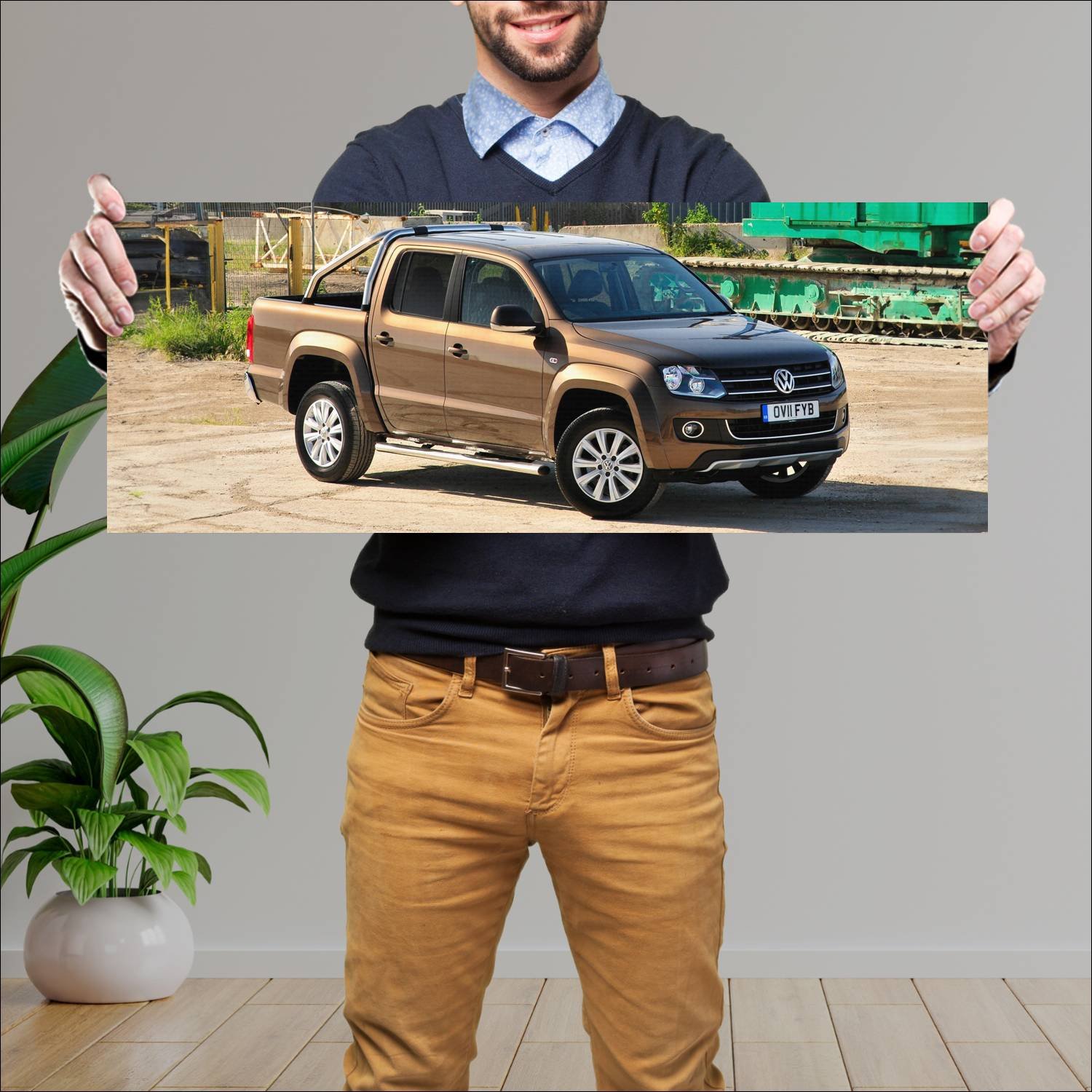 Cuadro grande 30x80cm 2010 volkswagen amarok doubl 540 Volkswagen