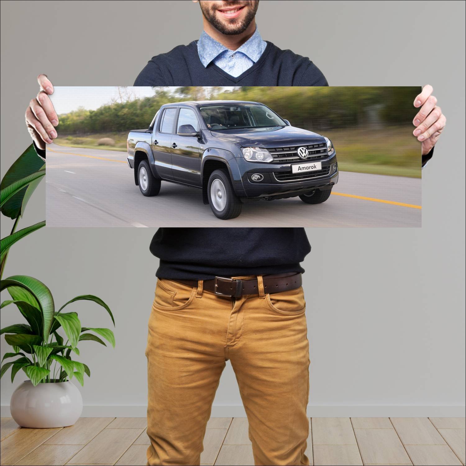 Cuadro grande 30x80cm 2010 volkswagen amarok doubl 542 Volkswagen