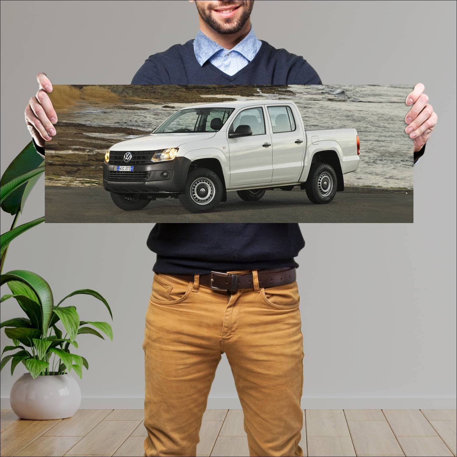 Cuadro grande 30x80cm 2010 volkswagen amarok dual 545 Volkswagen