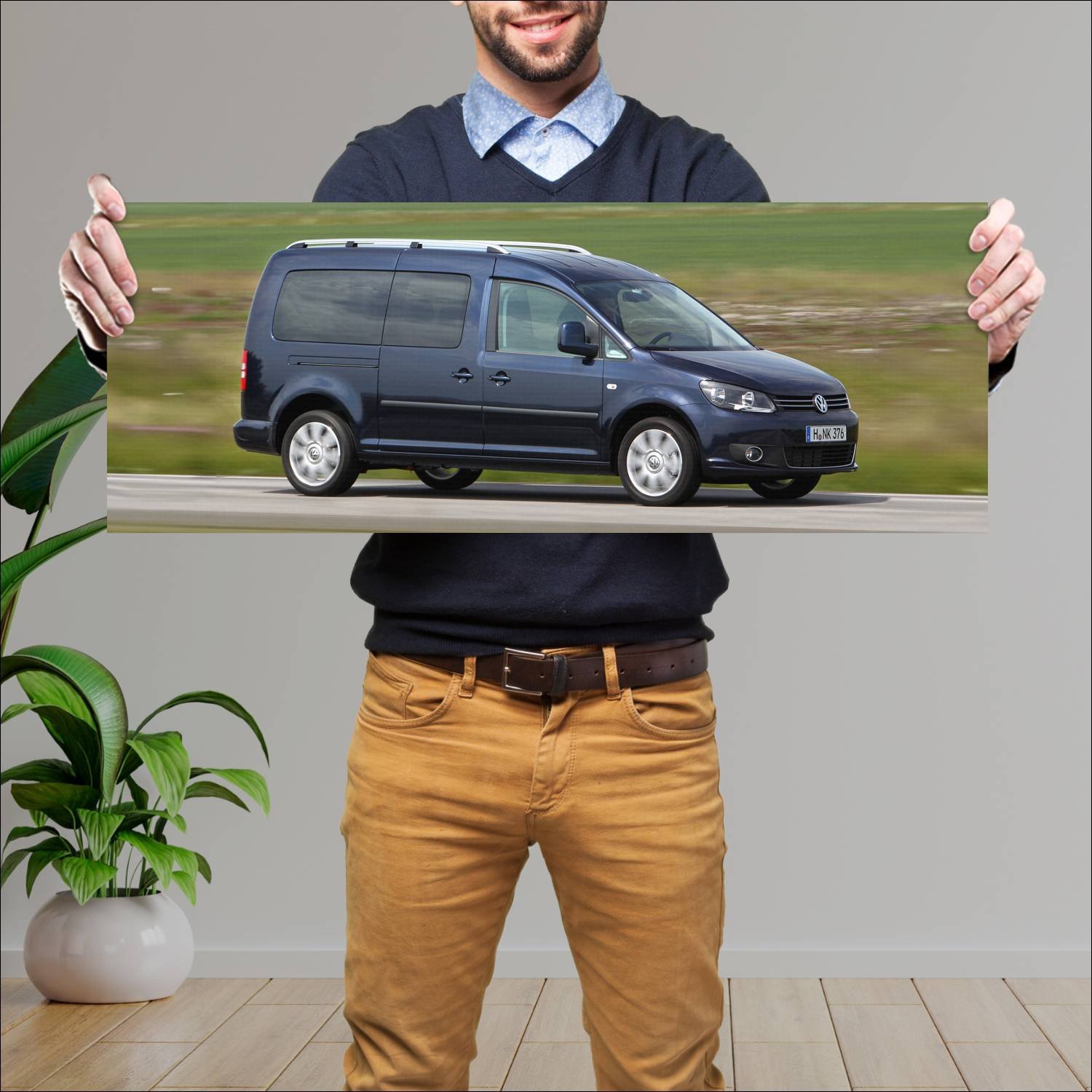 Cuadro grande 30x80cm 2010 volkswagen caddy maxi 4 550 Volkswagen
