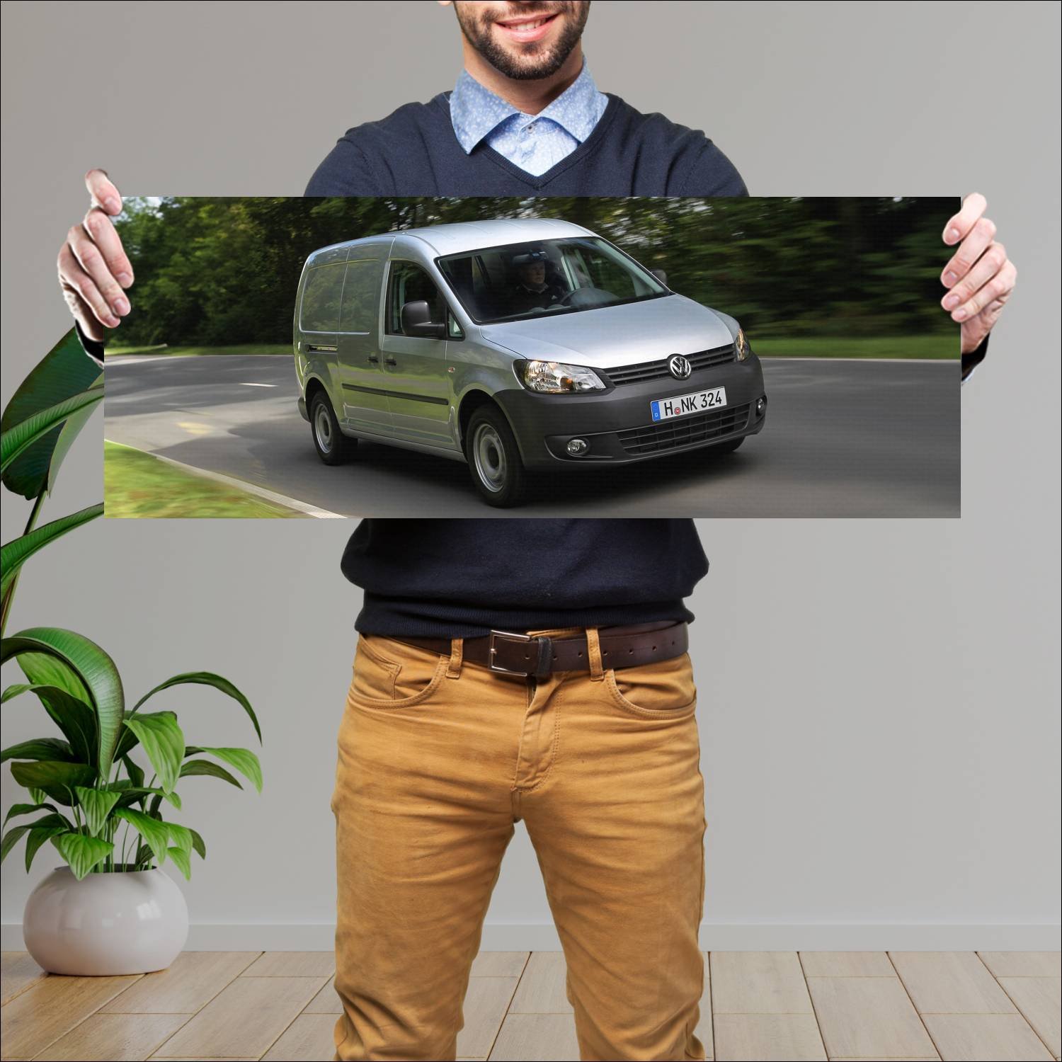 Cuadro grande 30x80cm 2010 volkswagen caddy maxi p 551 Volkswagen