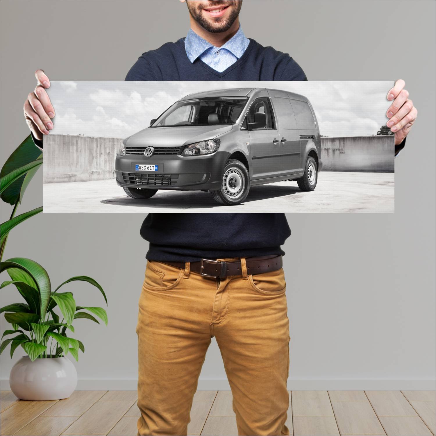 Cuadro grande 30x80cm 2010 volkswagen caddy maxi p 552 Volkswagen